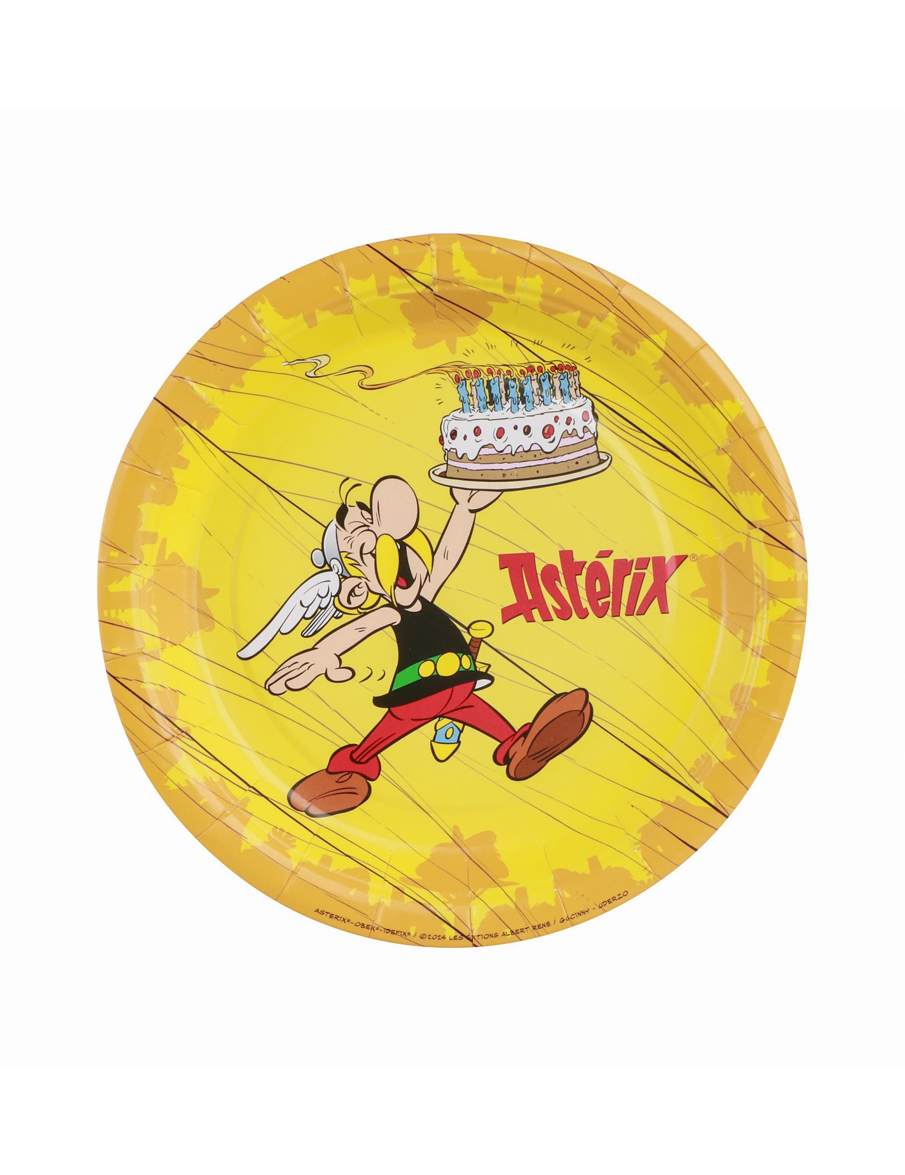 8 kleine Pappteller von Asterix 18 cm