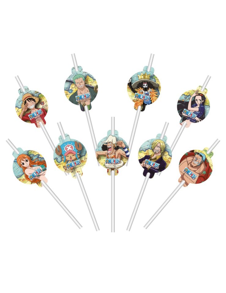9 One Piece Papierstrohhalme