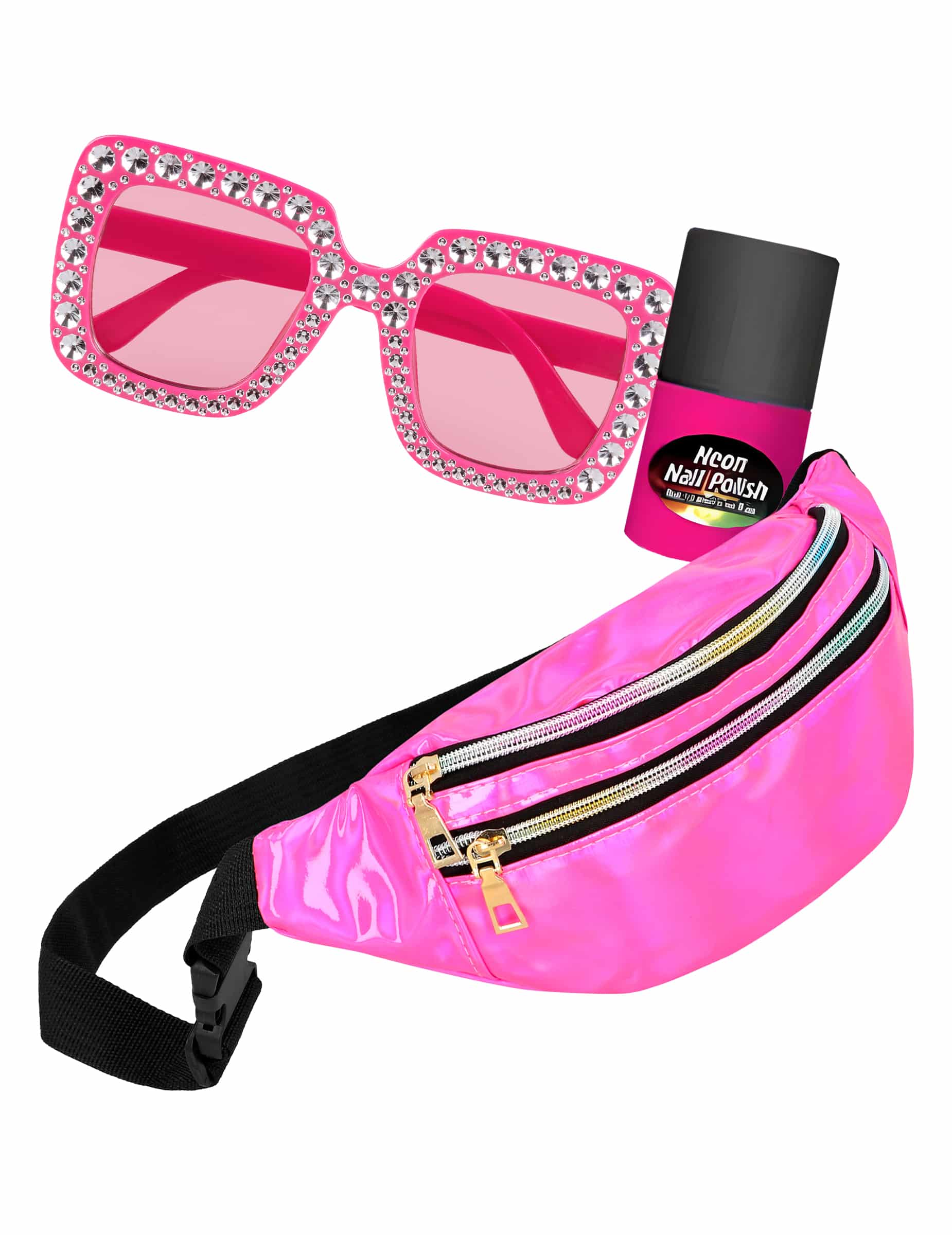 Accessoire Set Rosa für Erwachsene