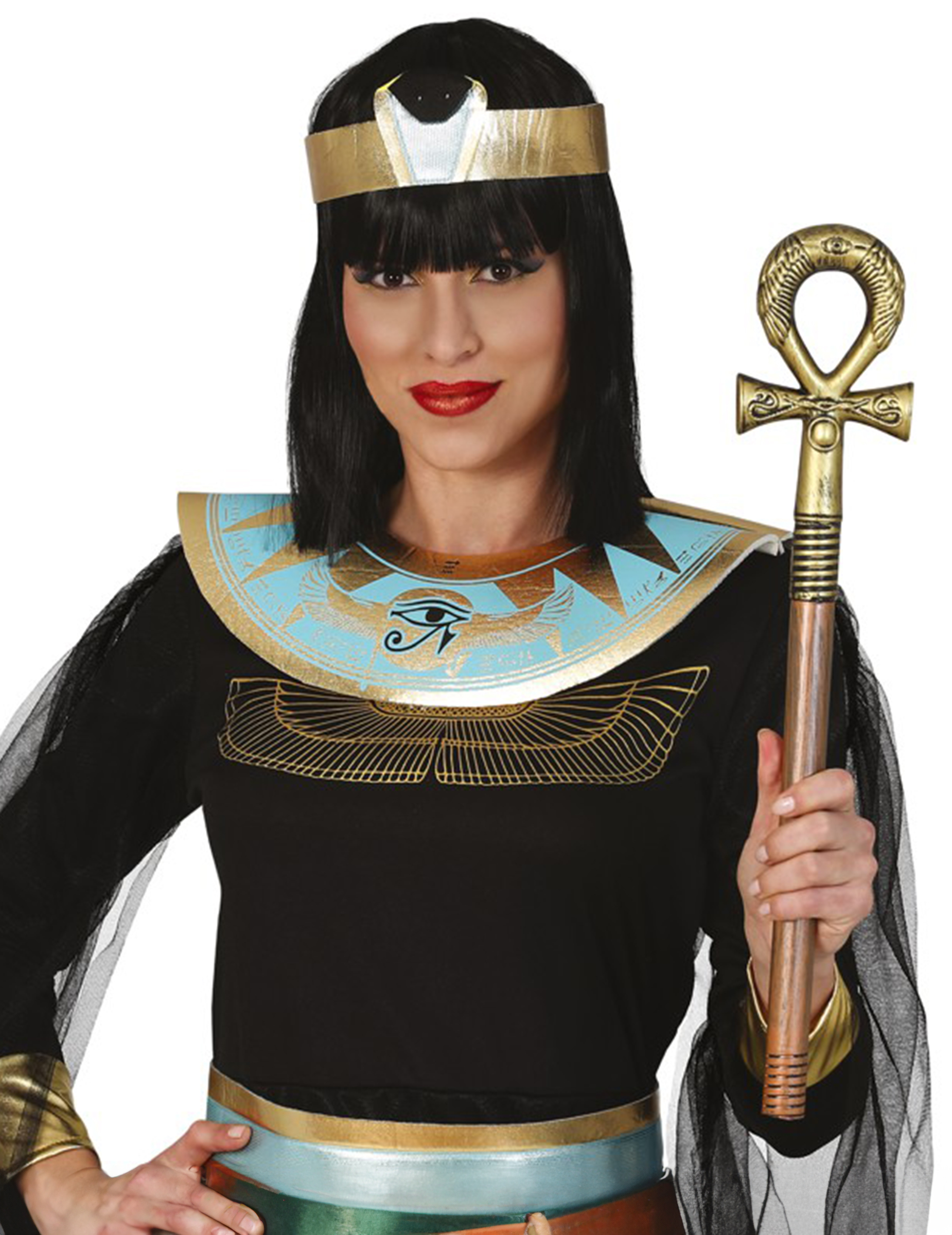 Ägyptisches Ankh-Zepter Antike-Accessoire gold-bronzefarben