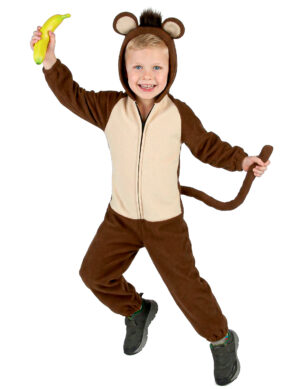 Affenverkleidung Tier-Kinderkostüm braun-beige