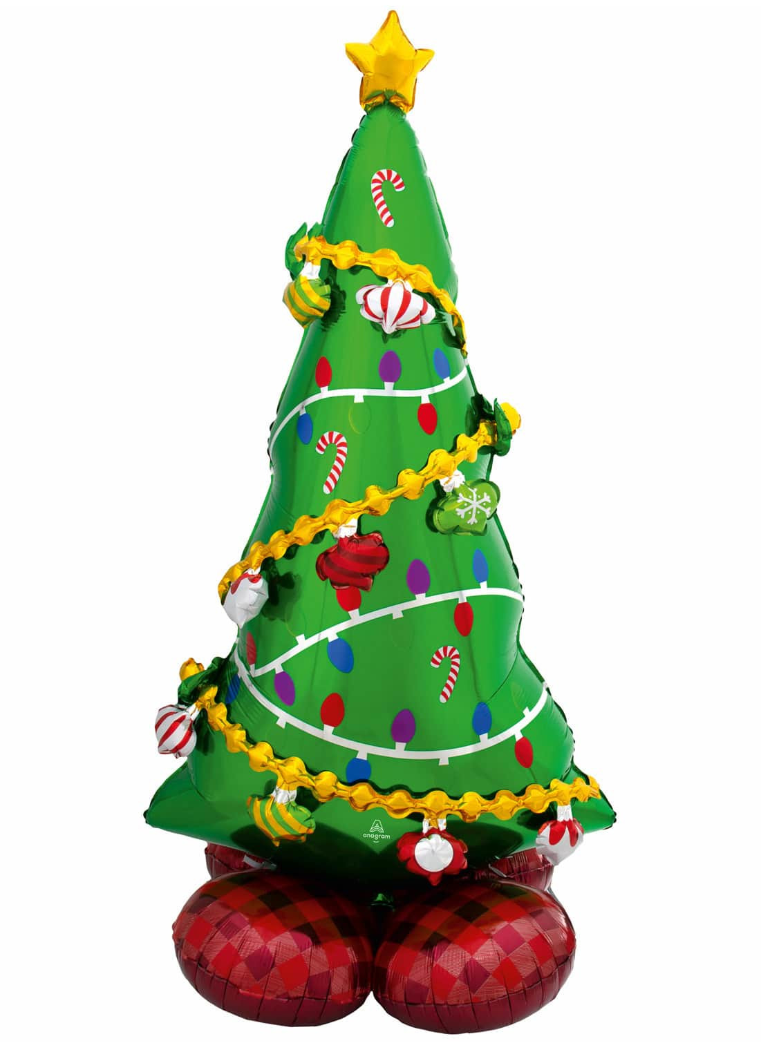 AirLoonz Riesenballon Weihnachtsbaum 149 x 78 cm stehend