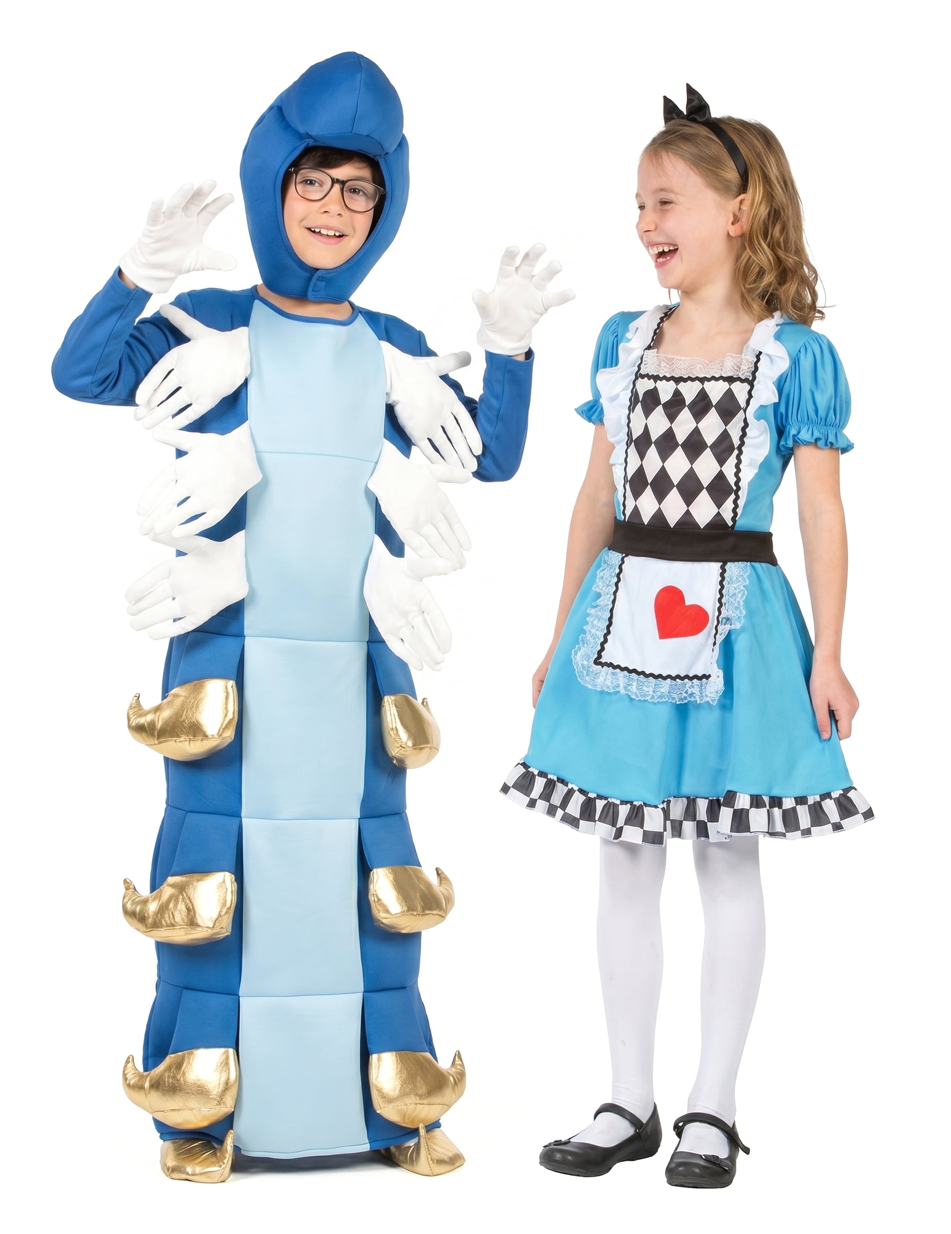 Alice und die Raupe Kinder-Partnerkostüm