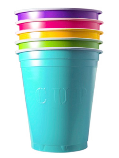 Amerikanische Becher bunt 53cl