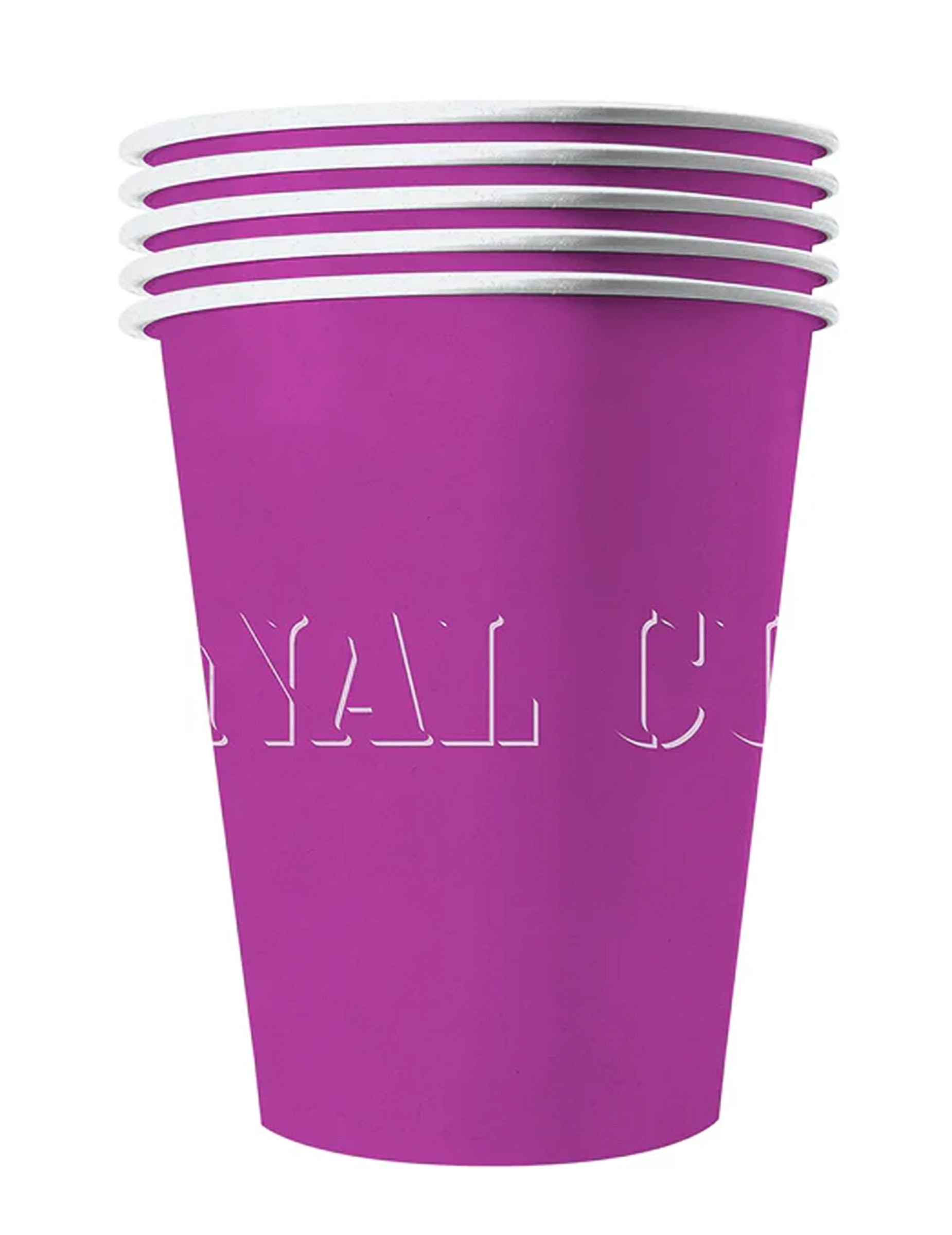 Amerikanische Trinkbecher groß Partydeko 20 Stück violett 530 ml
