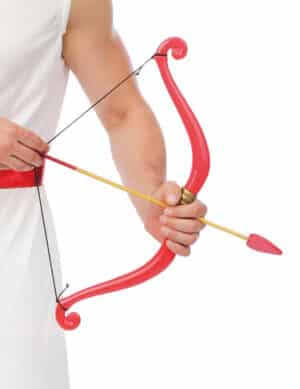 Amor Pfeil und Bogen für Erwachsene 55 cm Rot