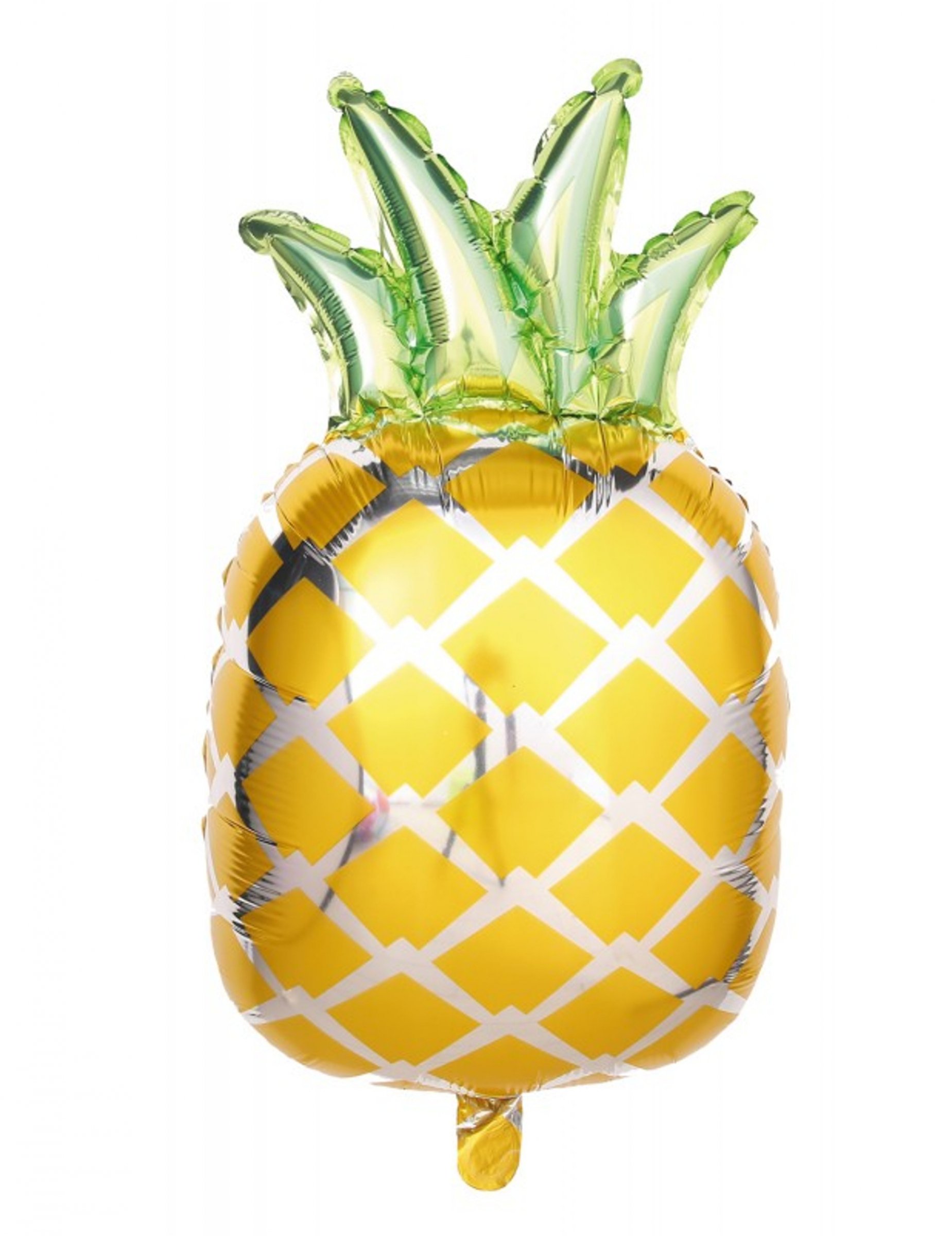 Ananas Folienballon metallic 69 x 44 cm für Partys