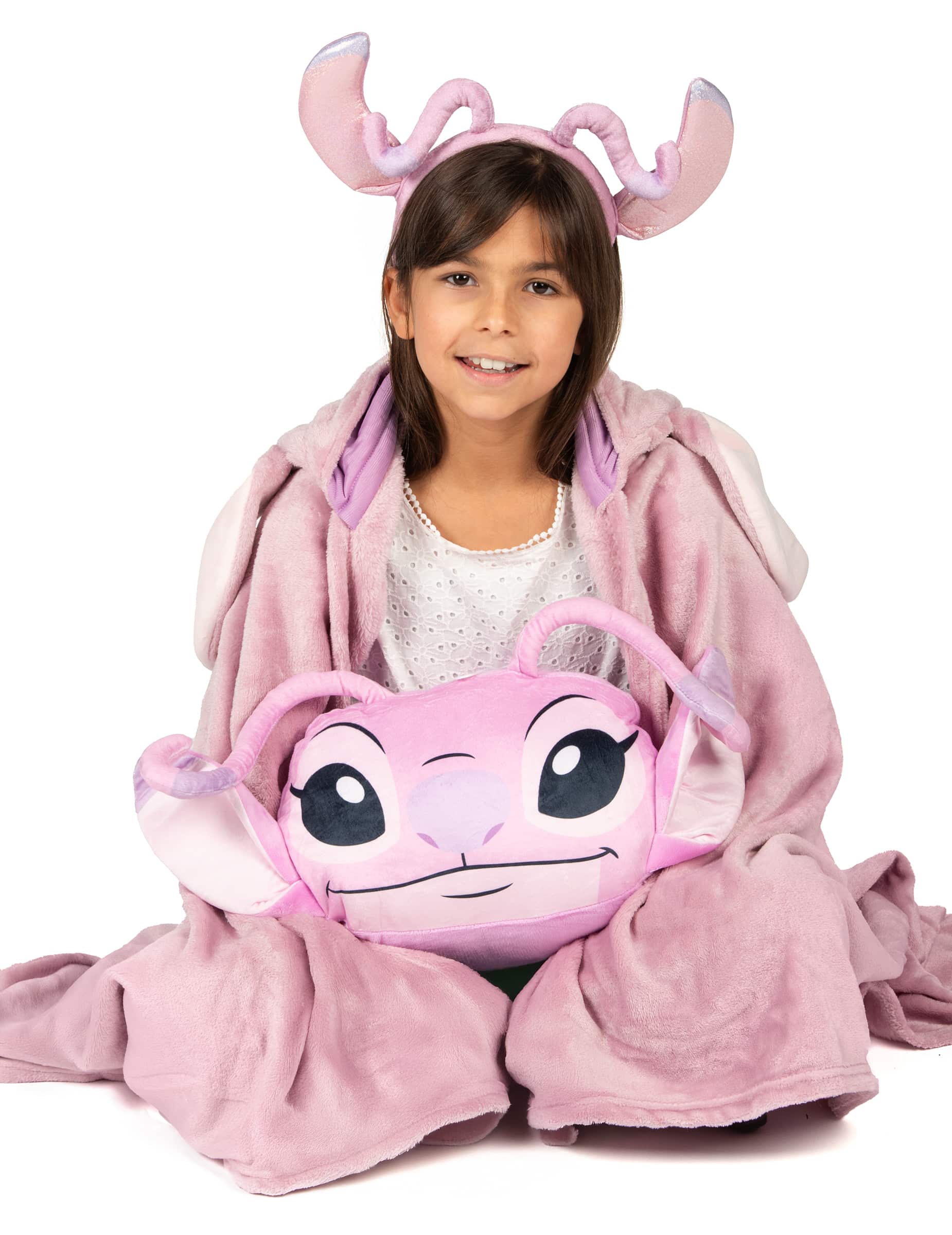 Angel Fleece Decke und Kissen im Set
