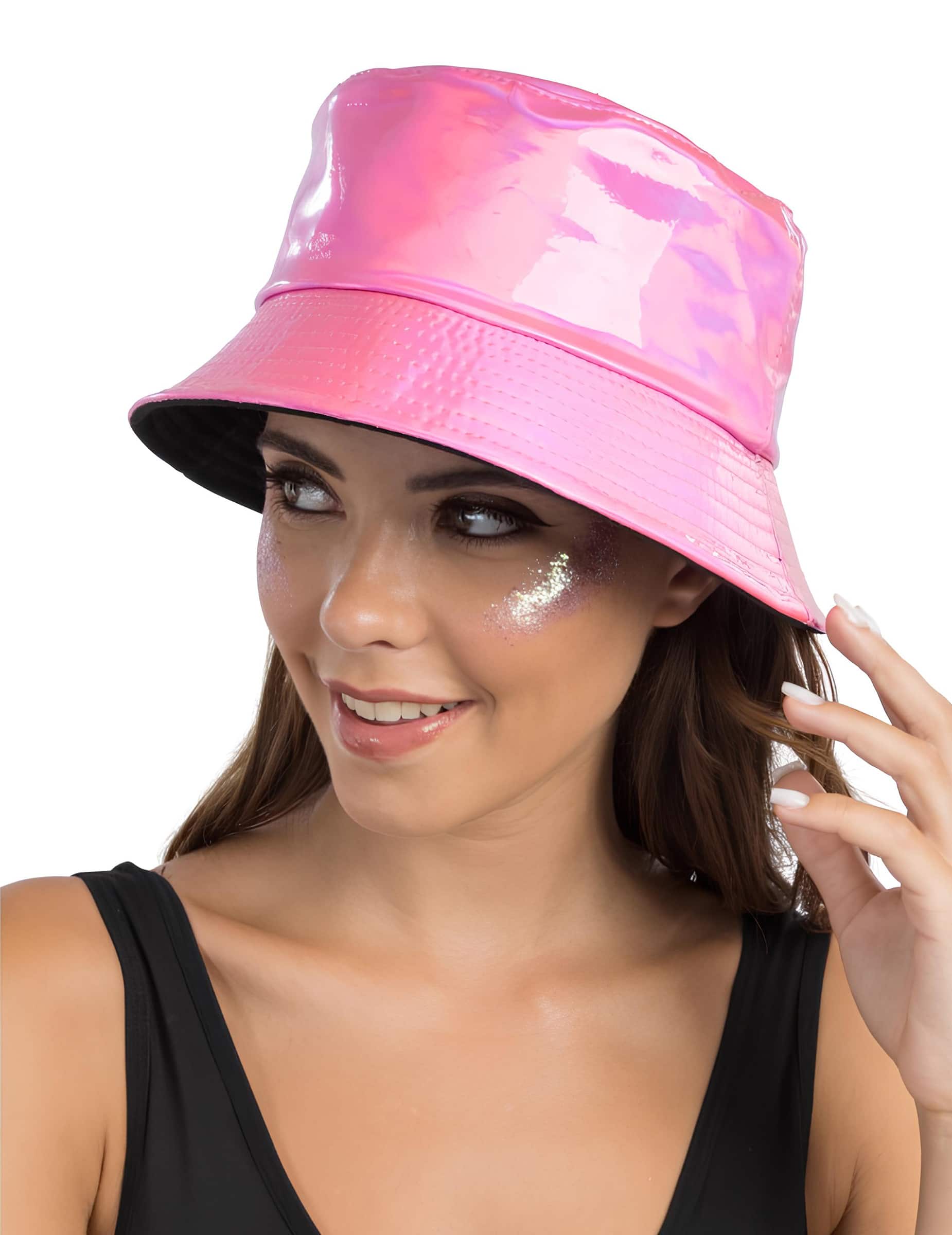 Anglerhut Irisierend Pink für Erwachsene