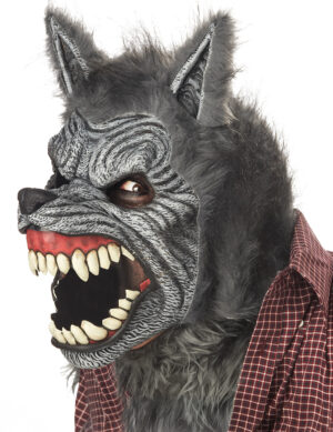 Ani-Motion Werwolf-Maske Kostümzubehör grau