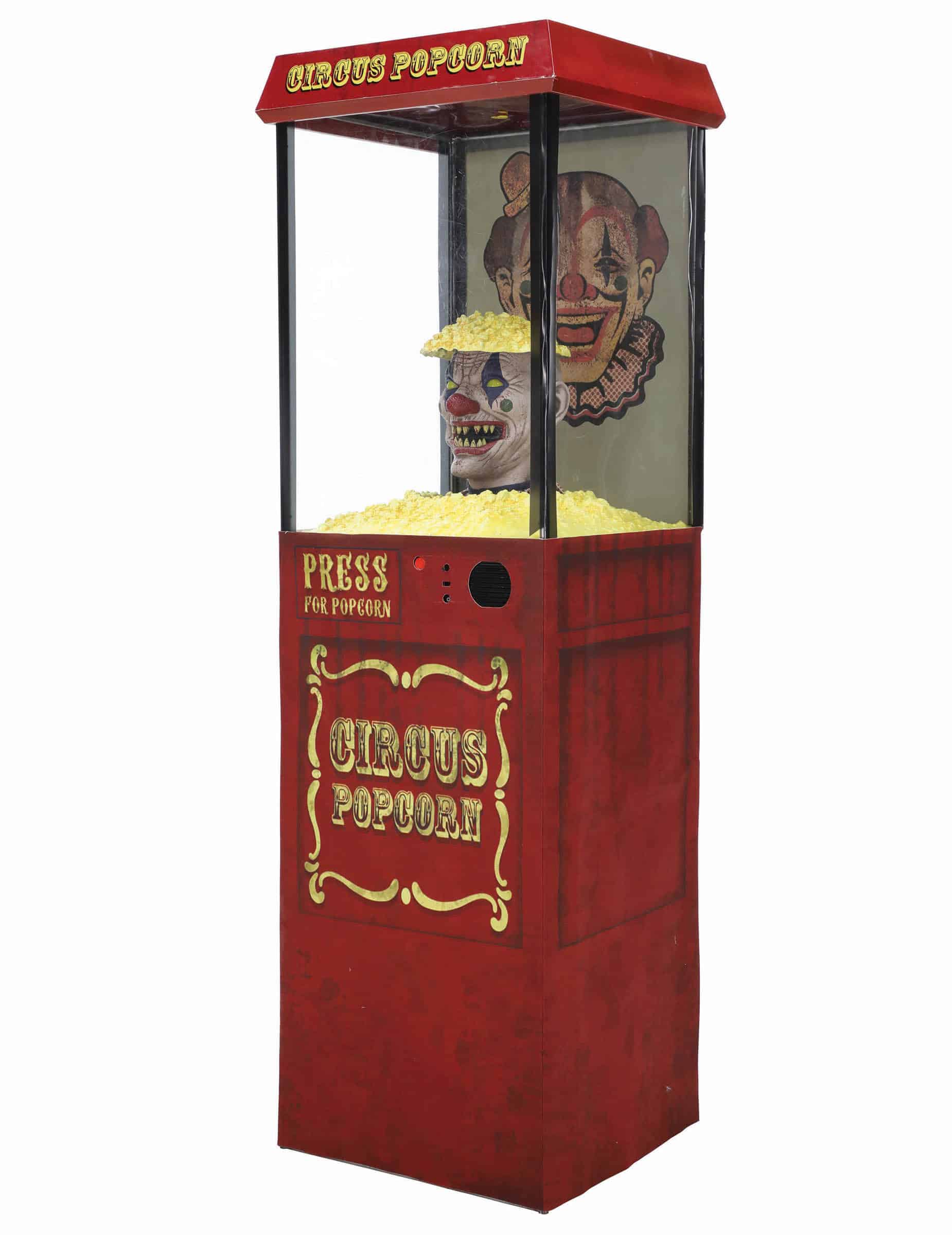 Animatronic Popcorn Spender mit Horrorclown effekt