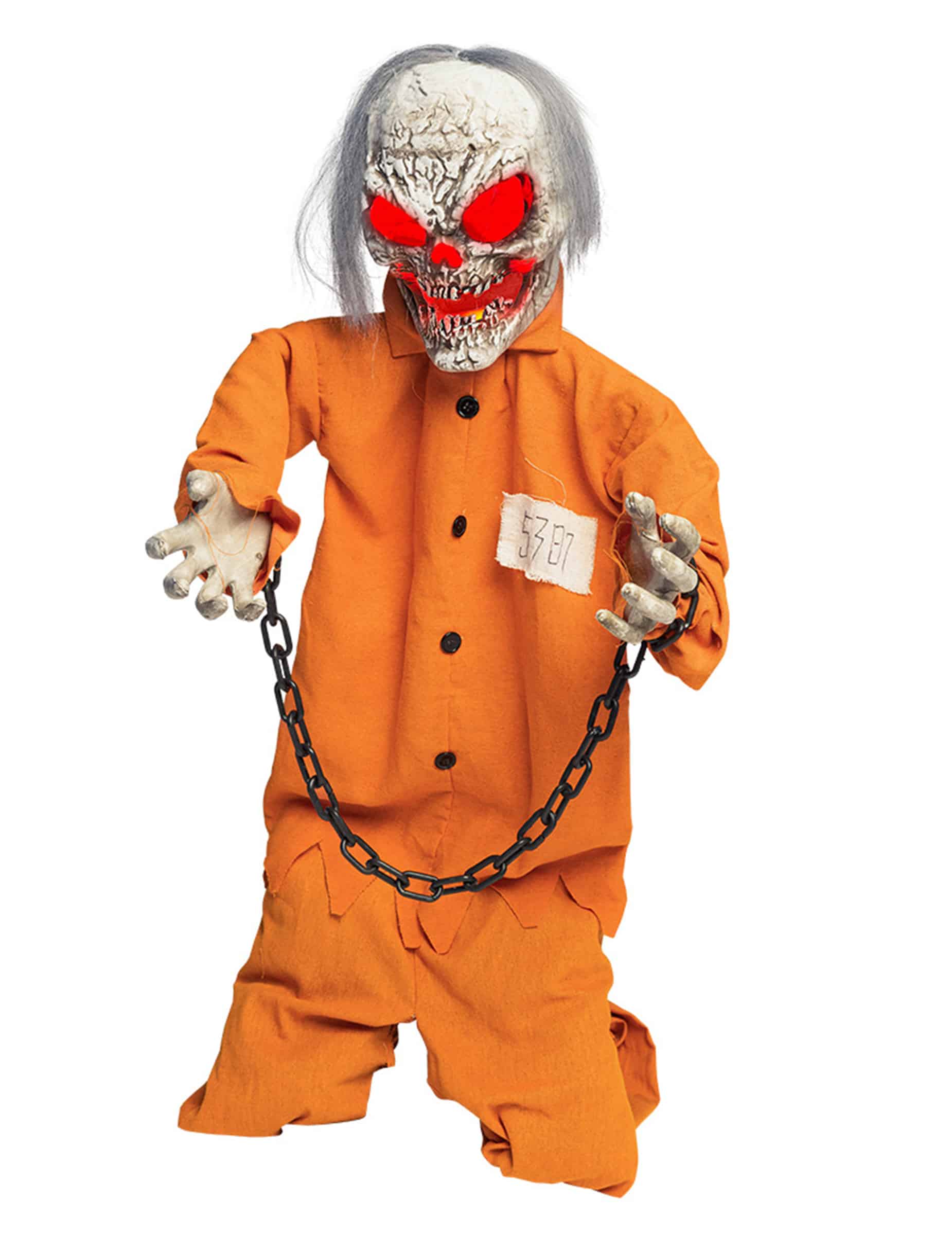 Animierte Halloween-Figur Gefangener in Ketten 100 cm