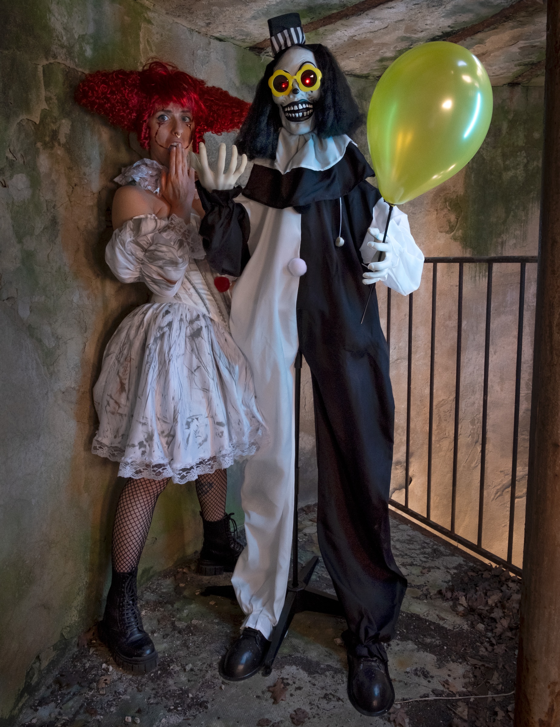 Animierter Horrorclown