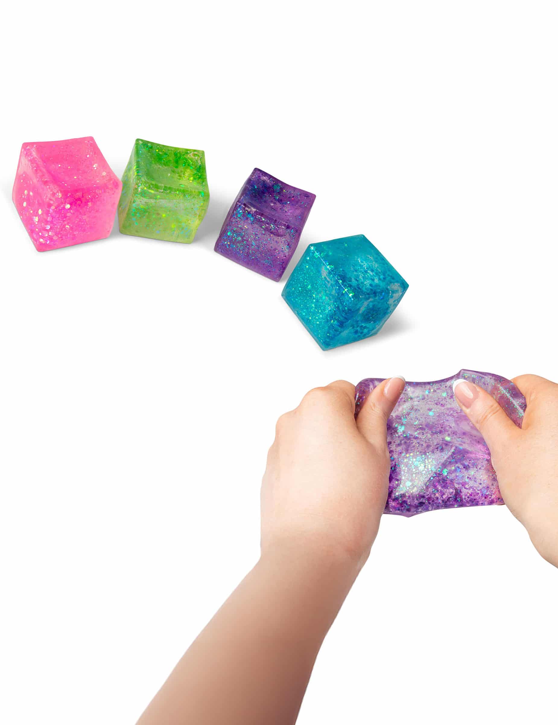 Anti Stress Würfel Scrunchems Glitzer