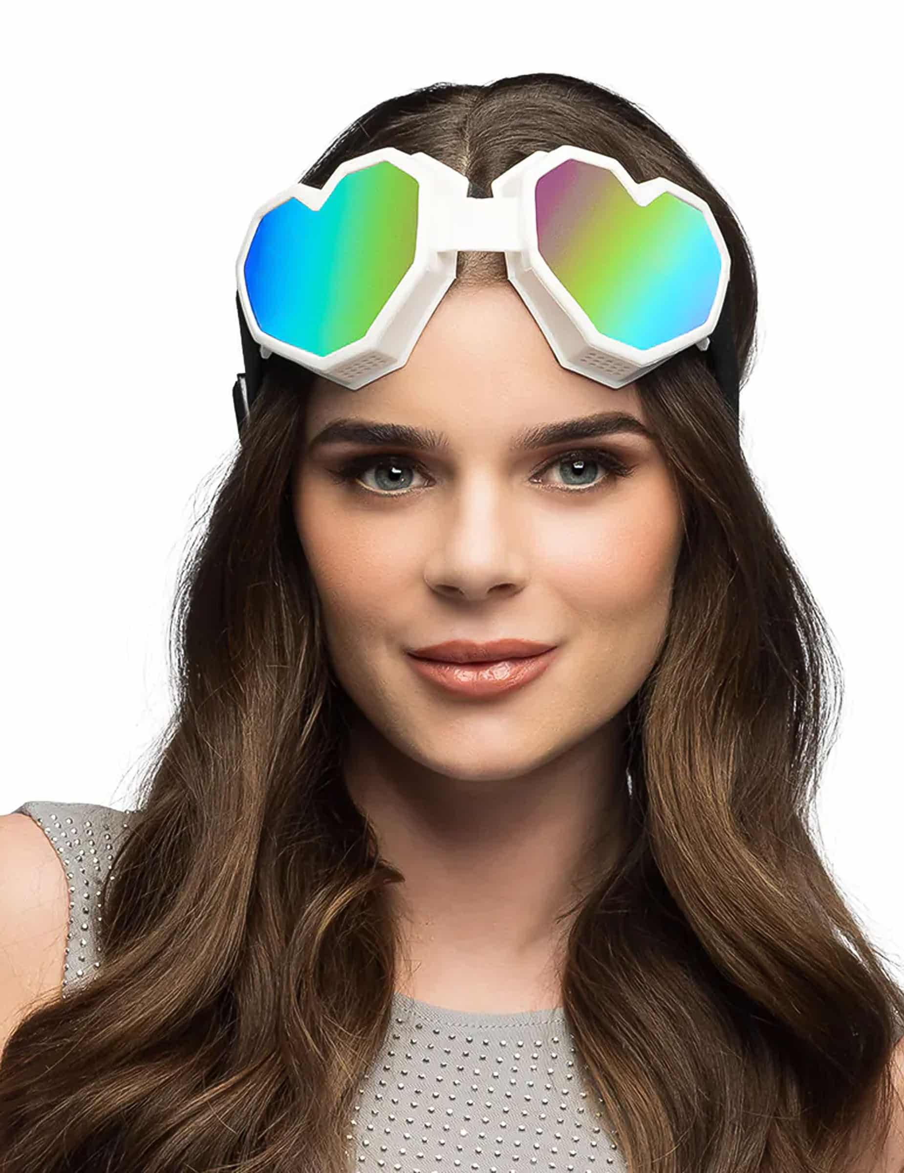 Apres Ski Brille Herz für Damen