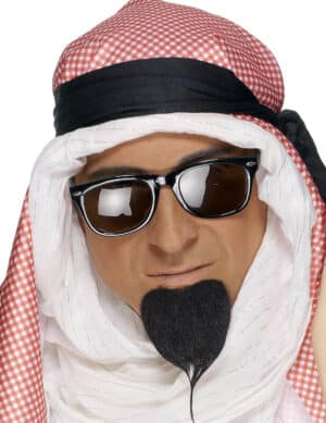 Araber Scheich Bart Kostümzubehör schwarz