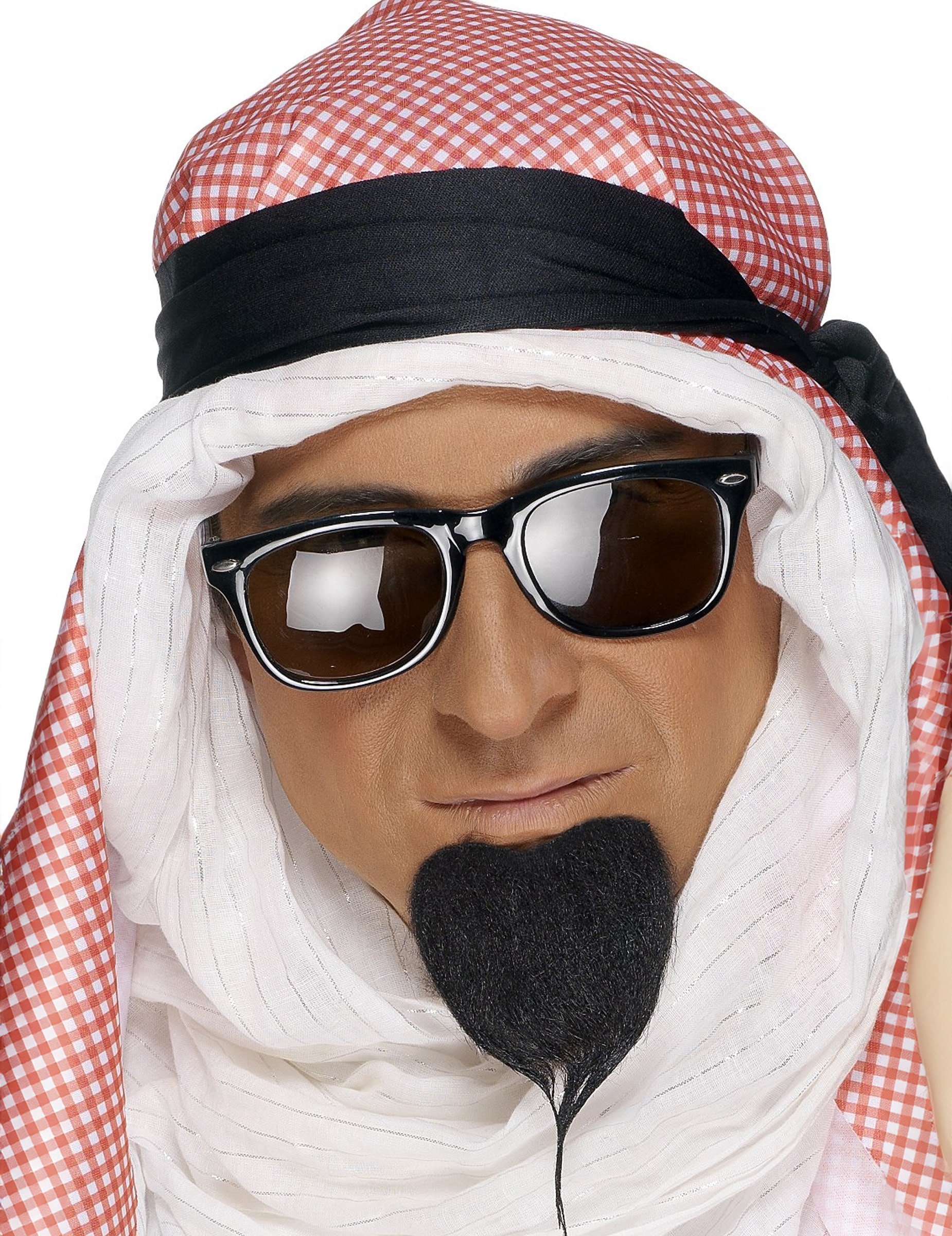 Araber Scheich Bart Kostümzubehör schwarz