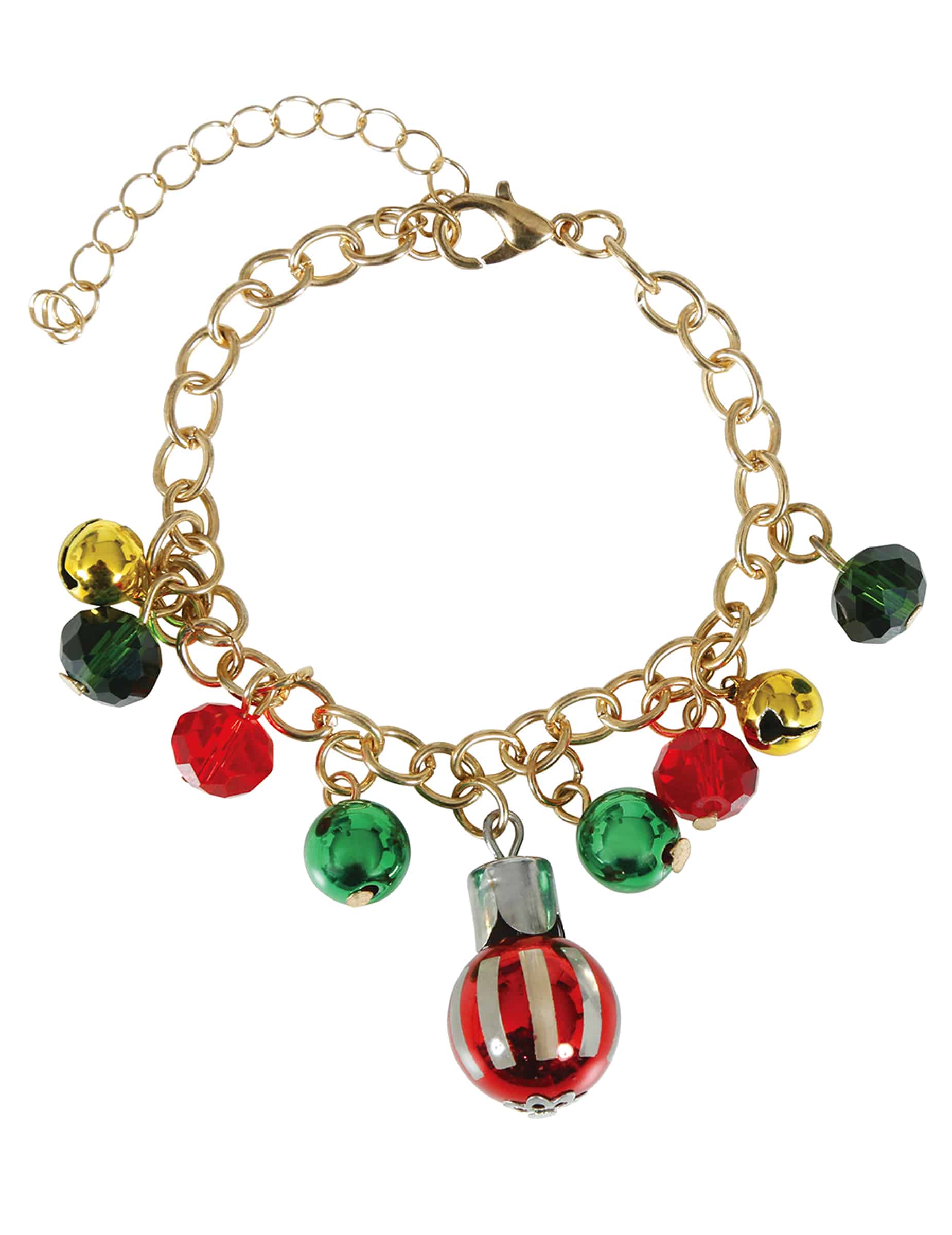 Armband mit Weihnachtskugeln aus Metall