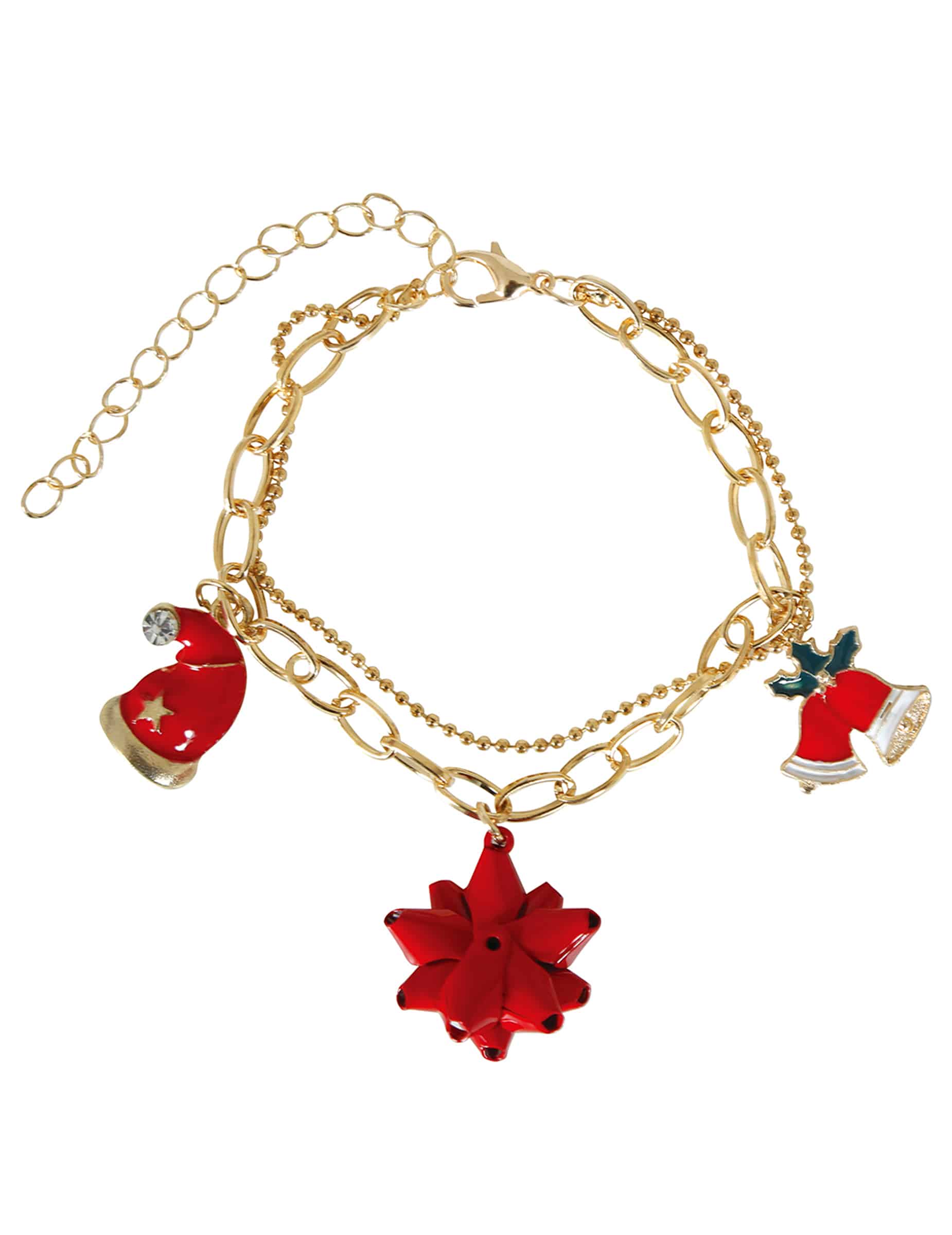 Armband mit Weihnachtsmotiven aus Metall