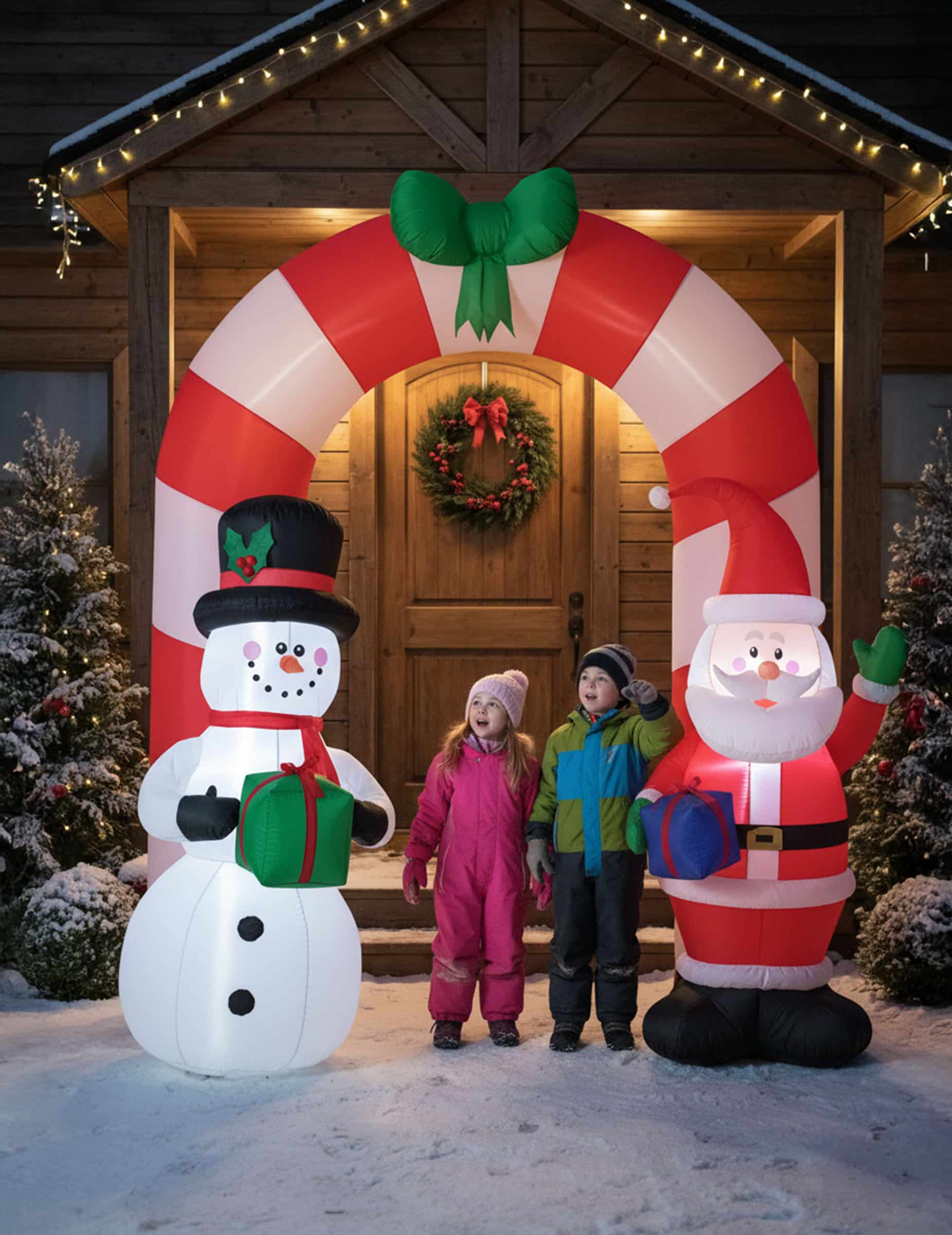 Aufblasbarer Torbogen Weihnachten 240cm