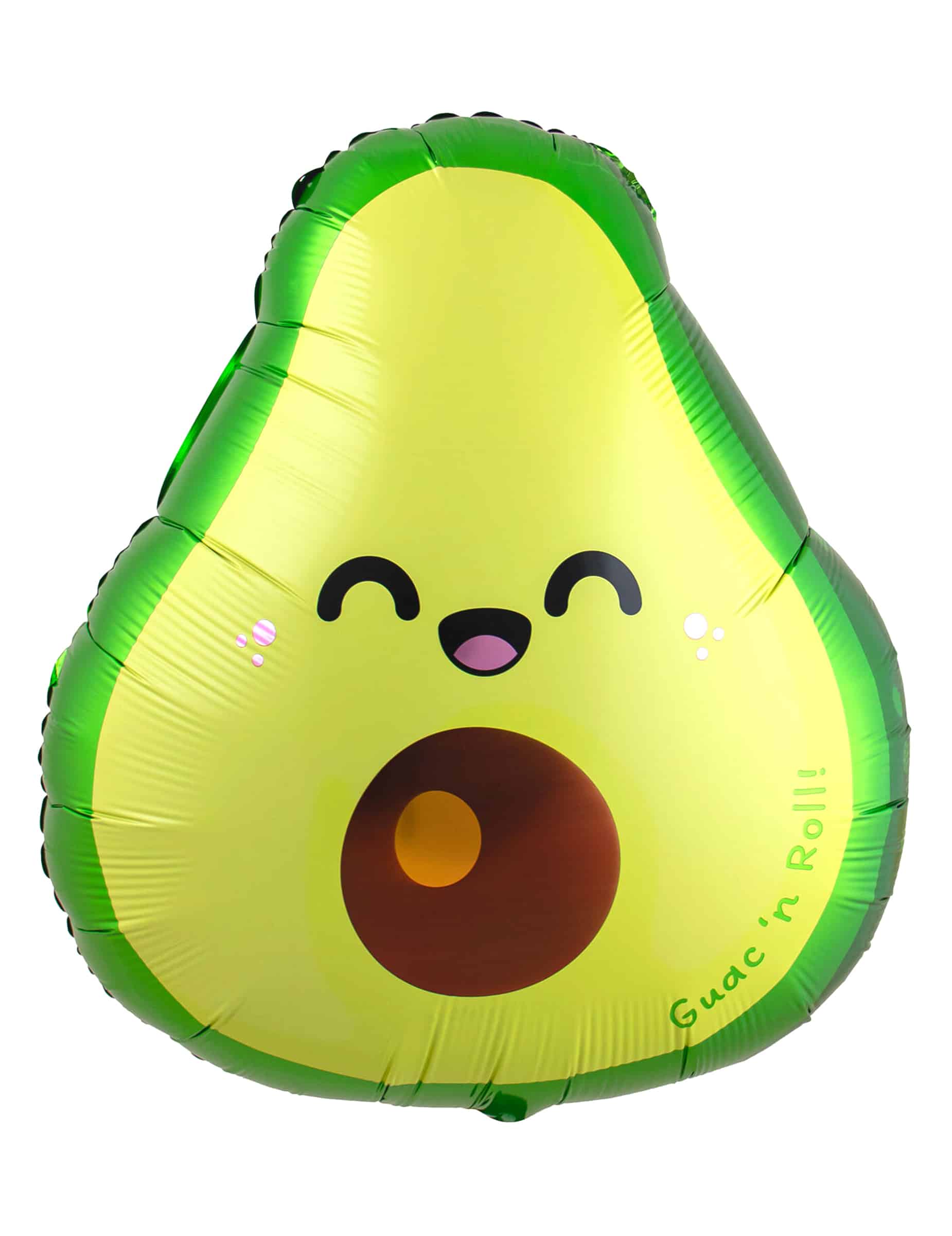 Avocado-Ballon Kawaii aus Aluminium 52 x 60 cm
