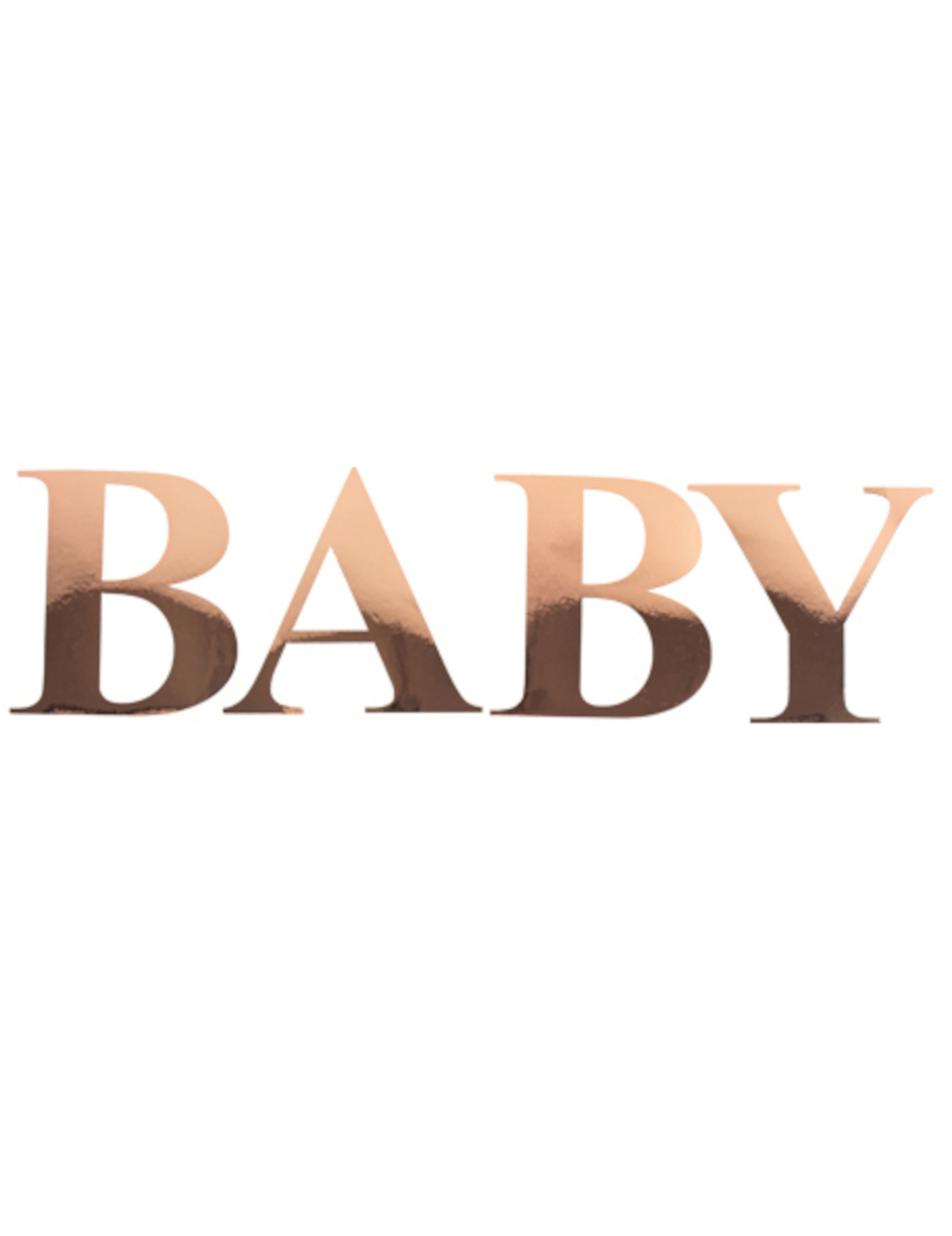 Baby Buchstaben-Aufkleber Rosegold 15 cm