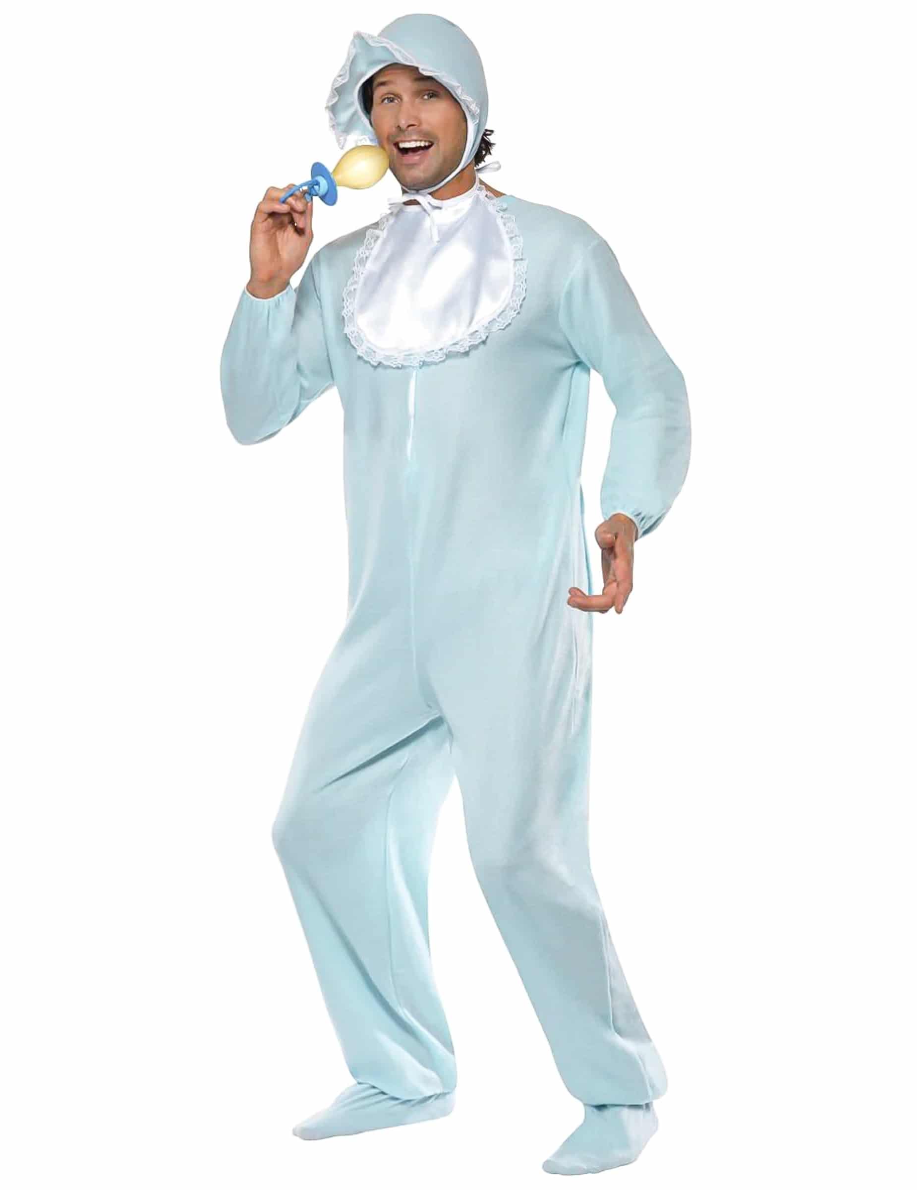 Baby Strampler Herrenkostüm blau