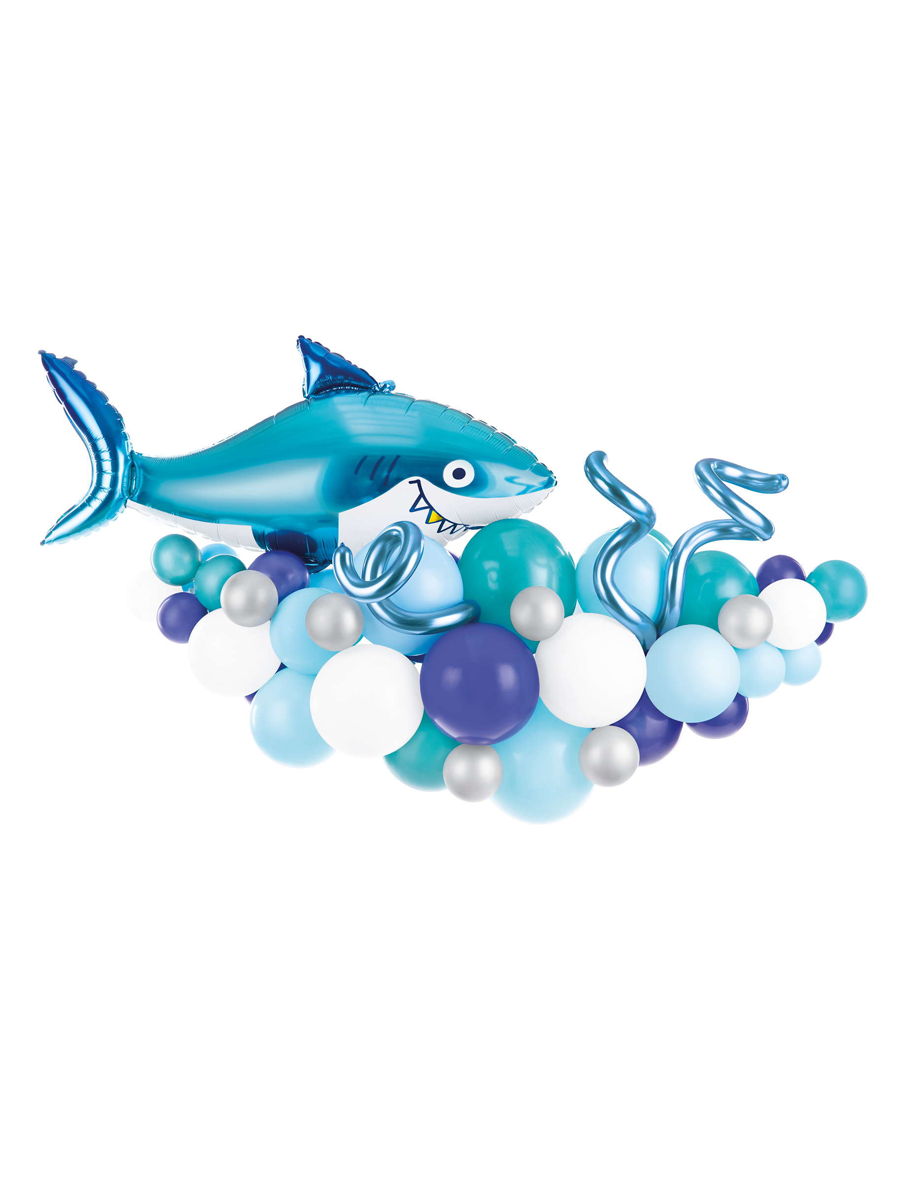 Ballonbogen-Set Shark Party 78-teilig Hai-Motto