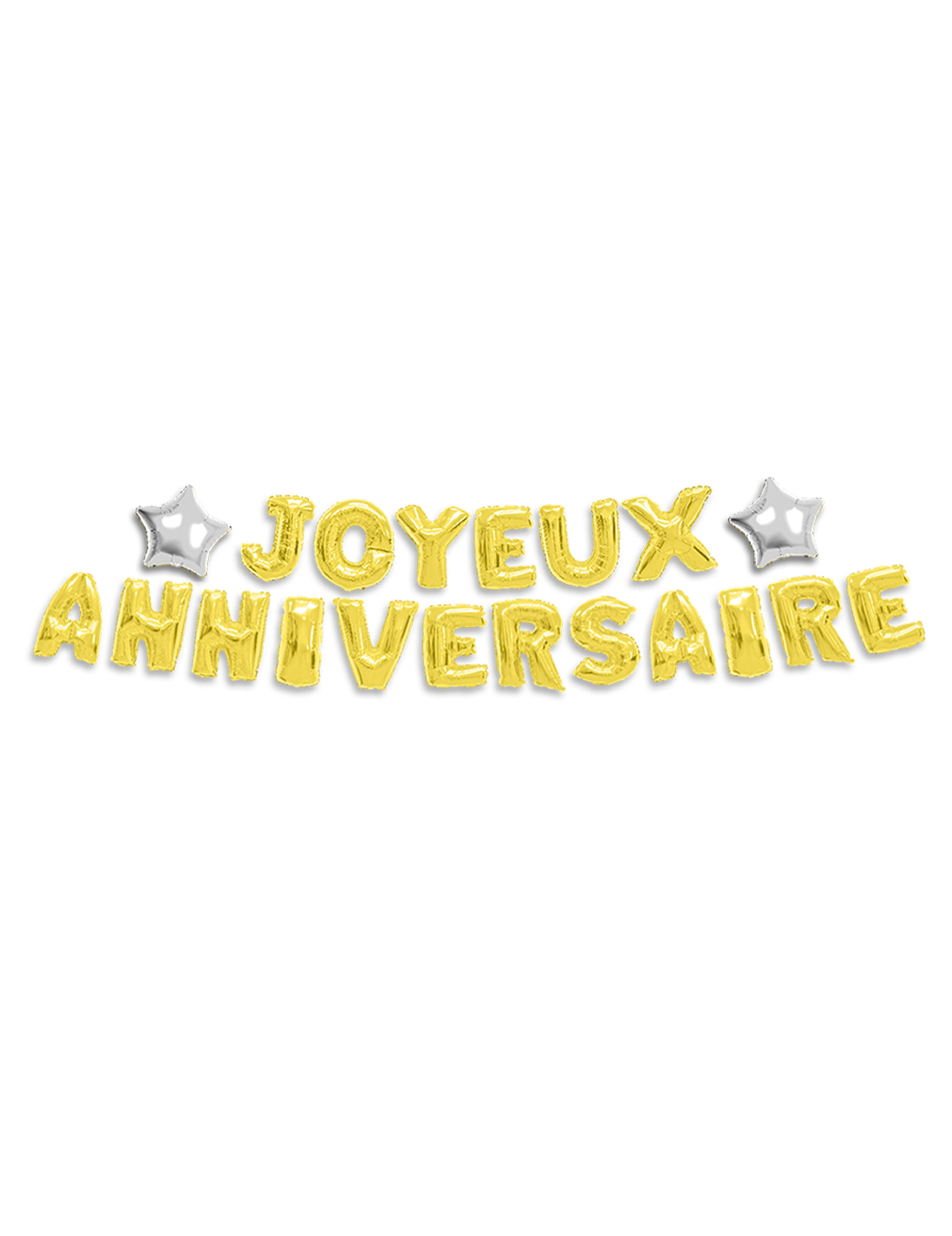 Ballongirlande Happy Birthday Gold Buchstaben 6m