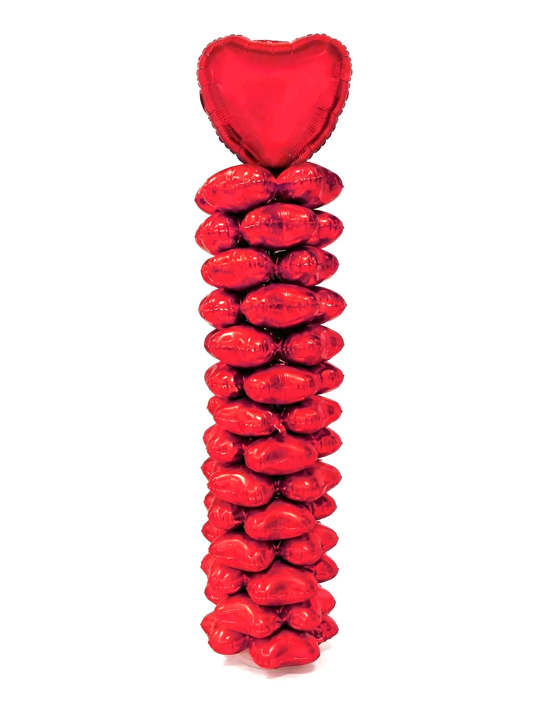 Ballonsäule Herz Rot Set für Erwachsene 160 cm