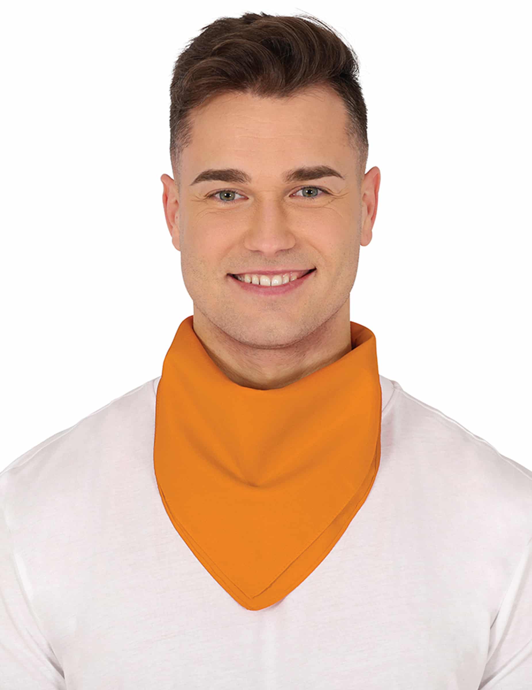 Bandana Orange einfarbig für Erwachsene