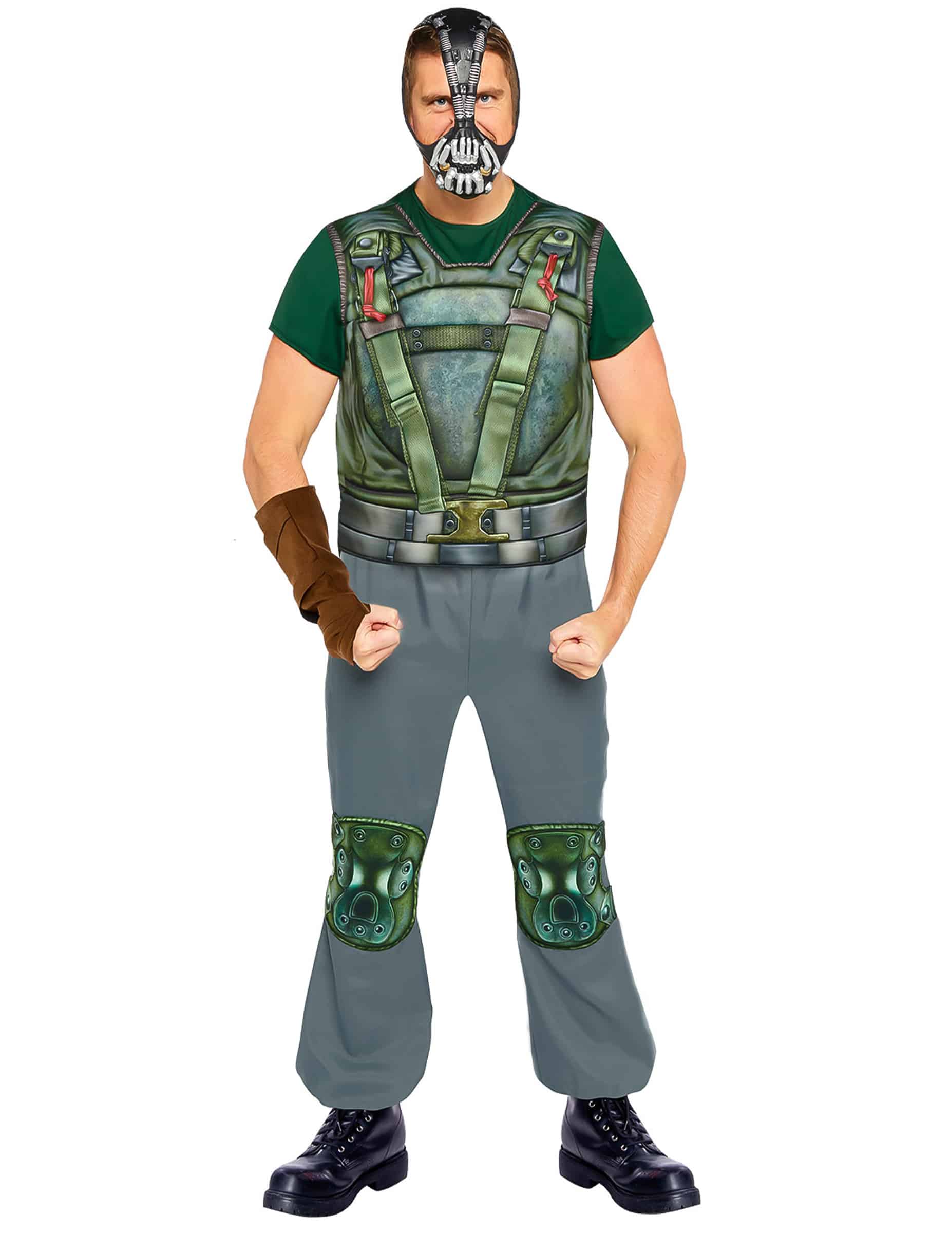 Bane Kostüm für Erwachsene Batman grün-grau