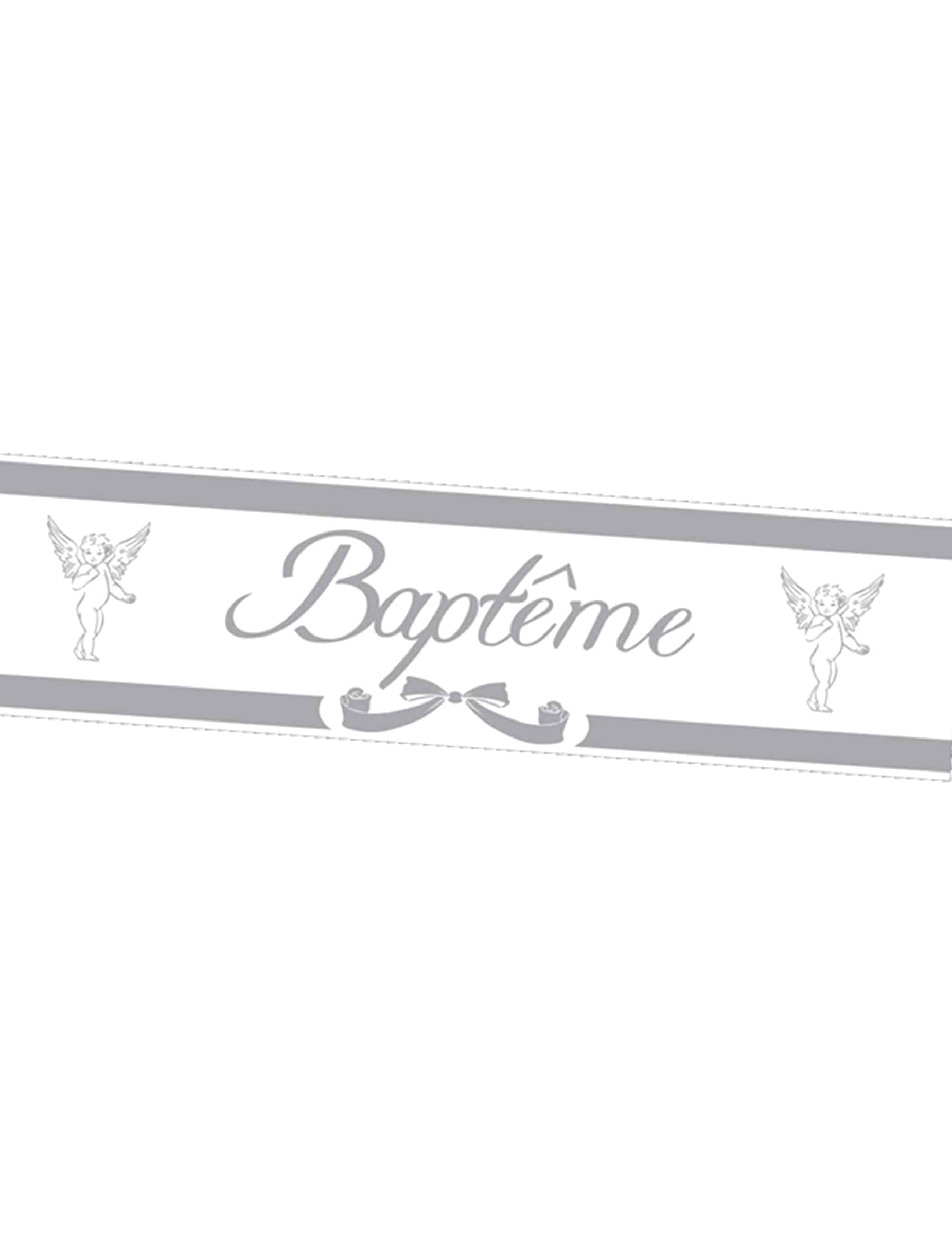 Banner Taufe Silber