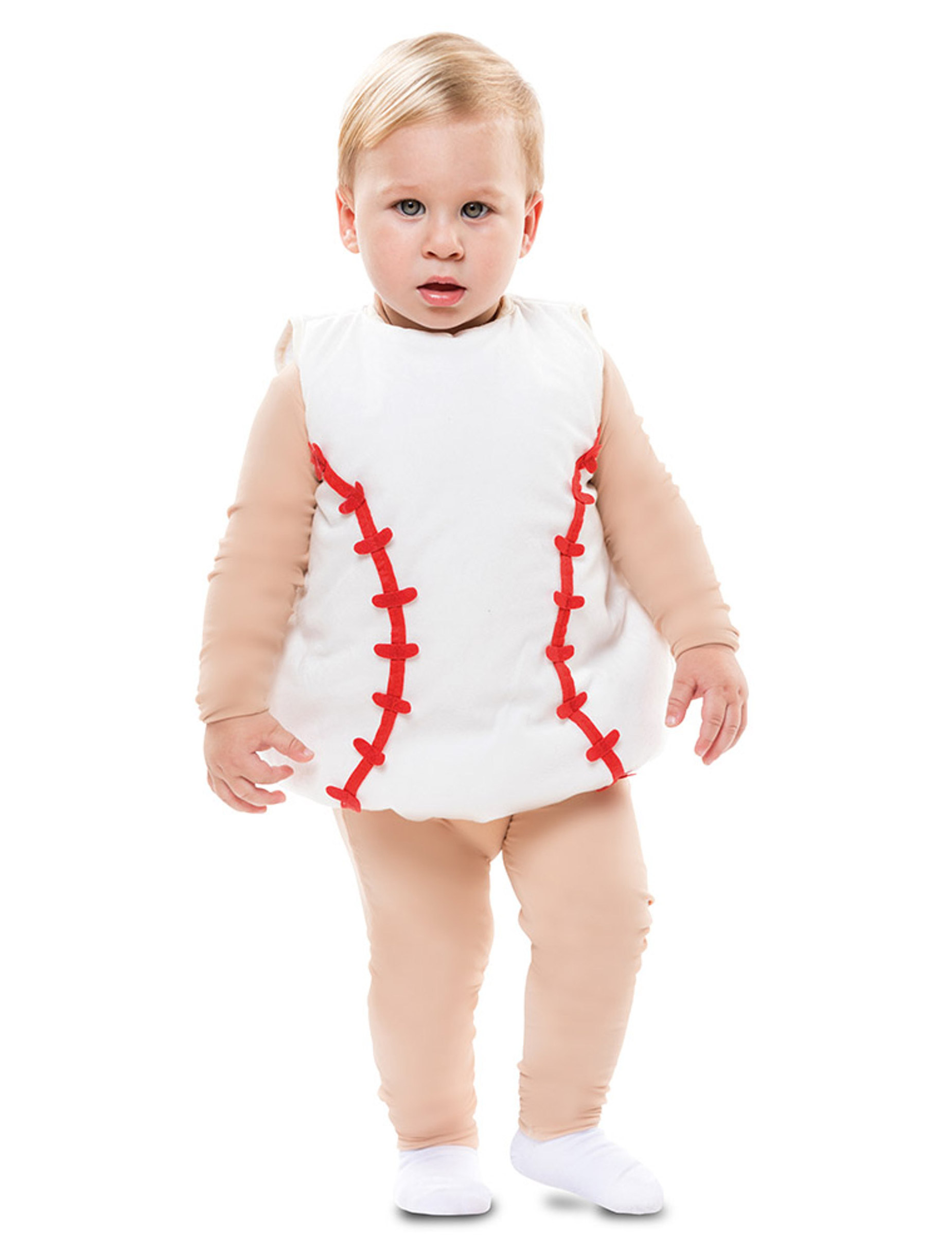 Baseball-Kostüm für Babys witziges Baby-Kostüm weiss