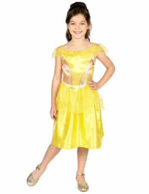Basic Belle Mädchenkostüm gelb