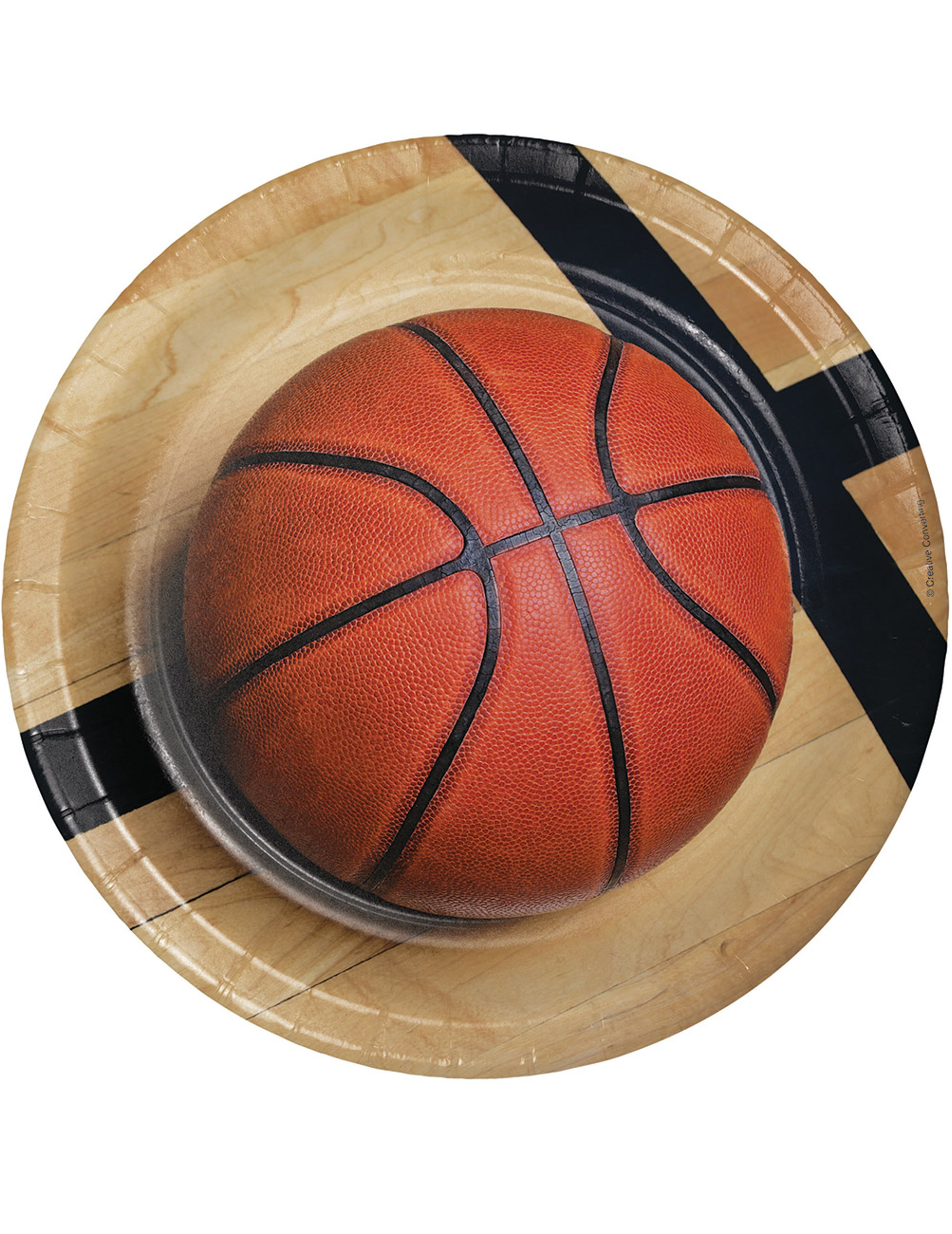Basketball Pappteller 8 Stück 23 cm