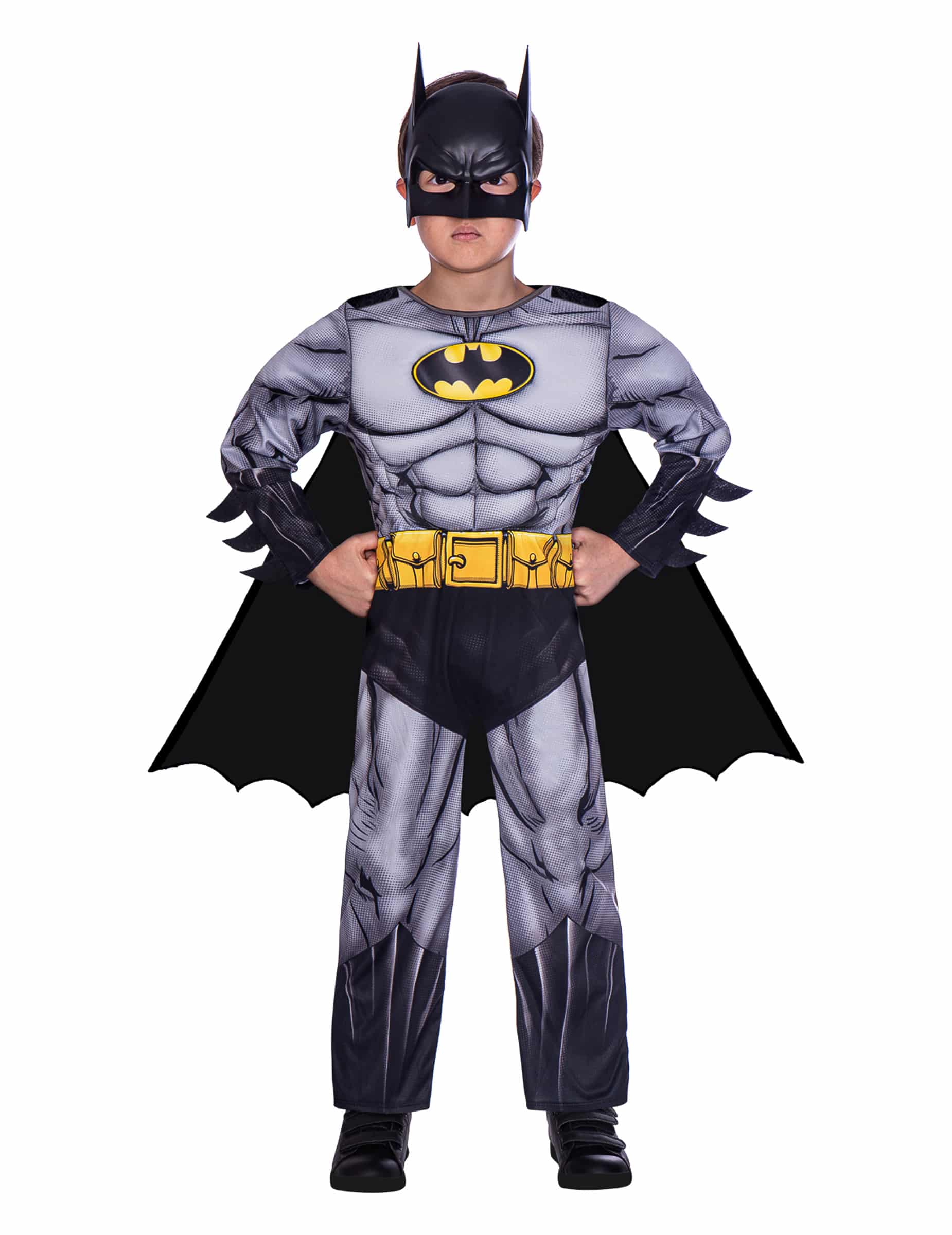 Batman Kostüm Grau Kinder klassisch