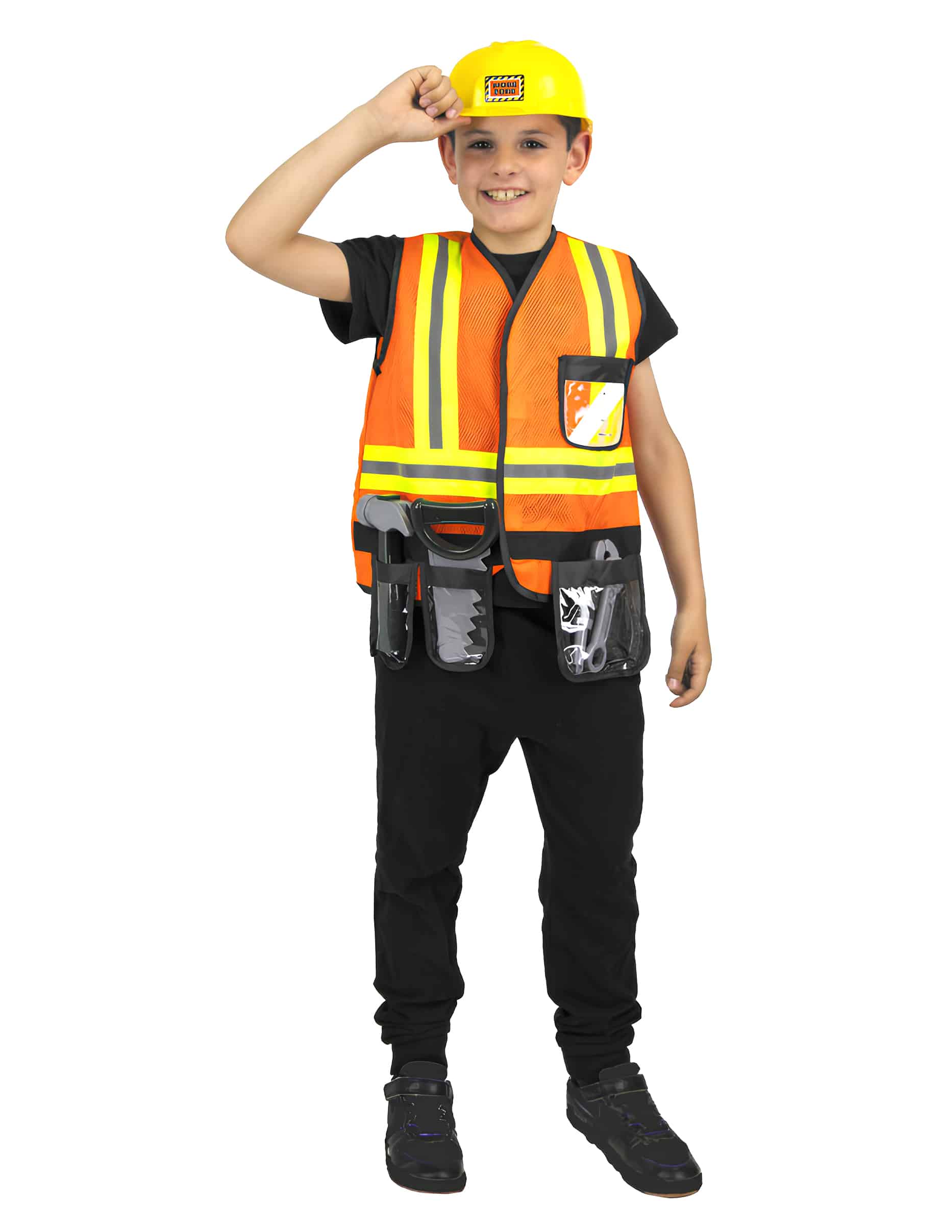 Bauarbeiter Set Kinder 7-teiliges Set für Kinder