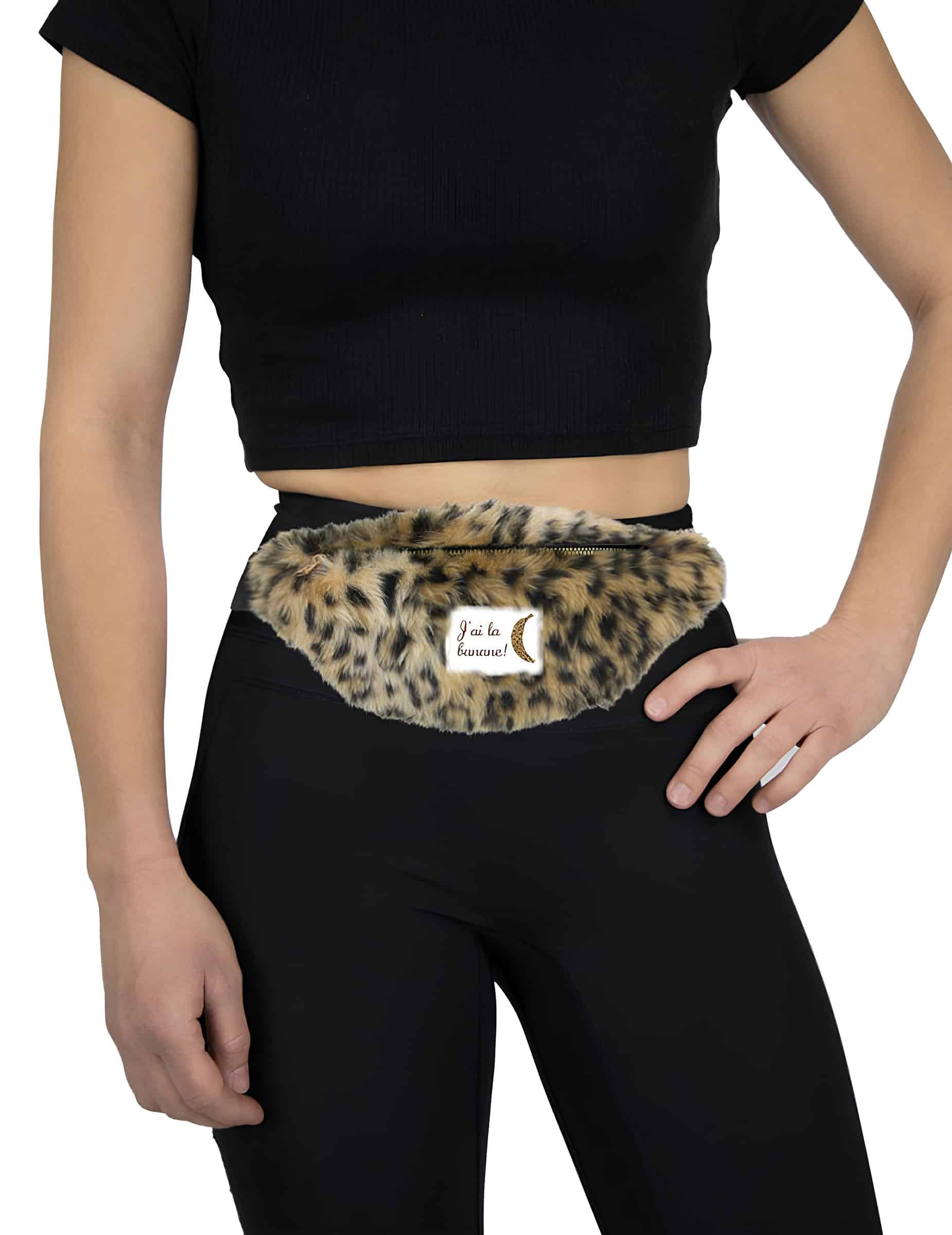 Bauchtasche Plüsch Leo für Erwachsene