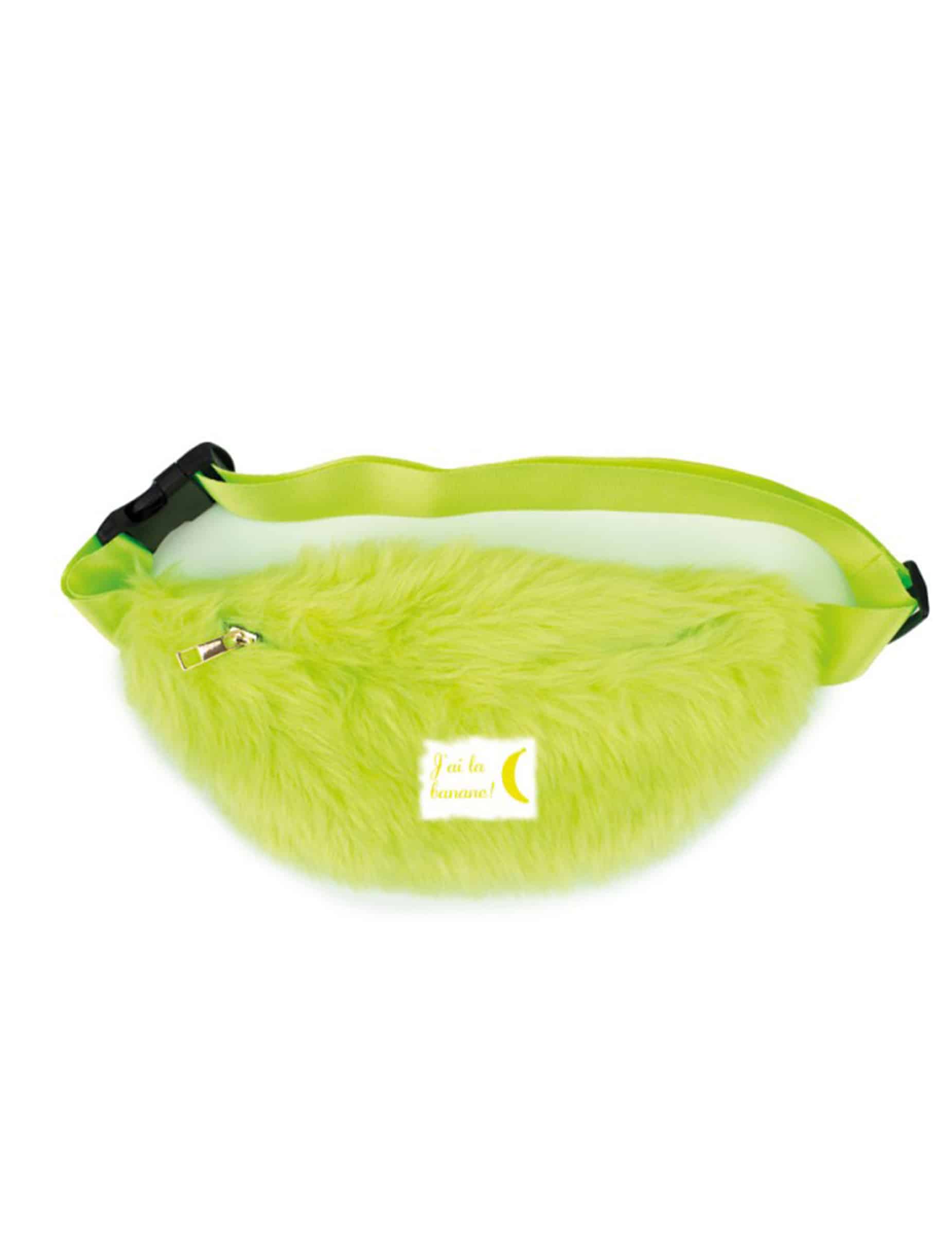 Bauchtasche mit gelbem Fell