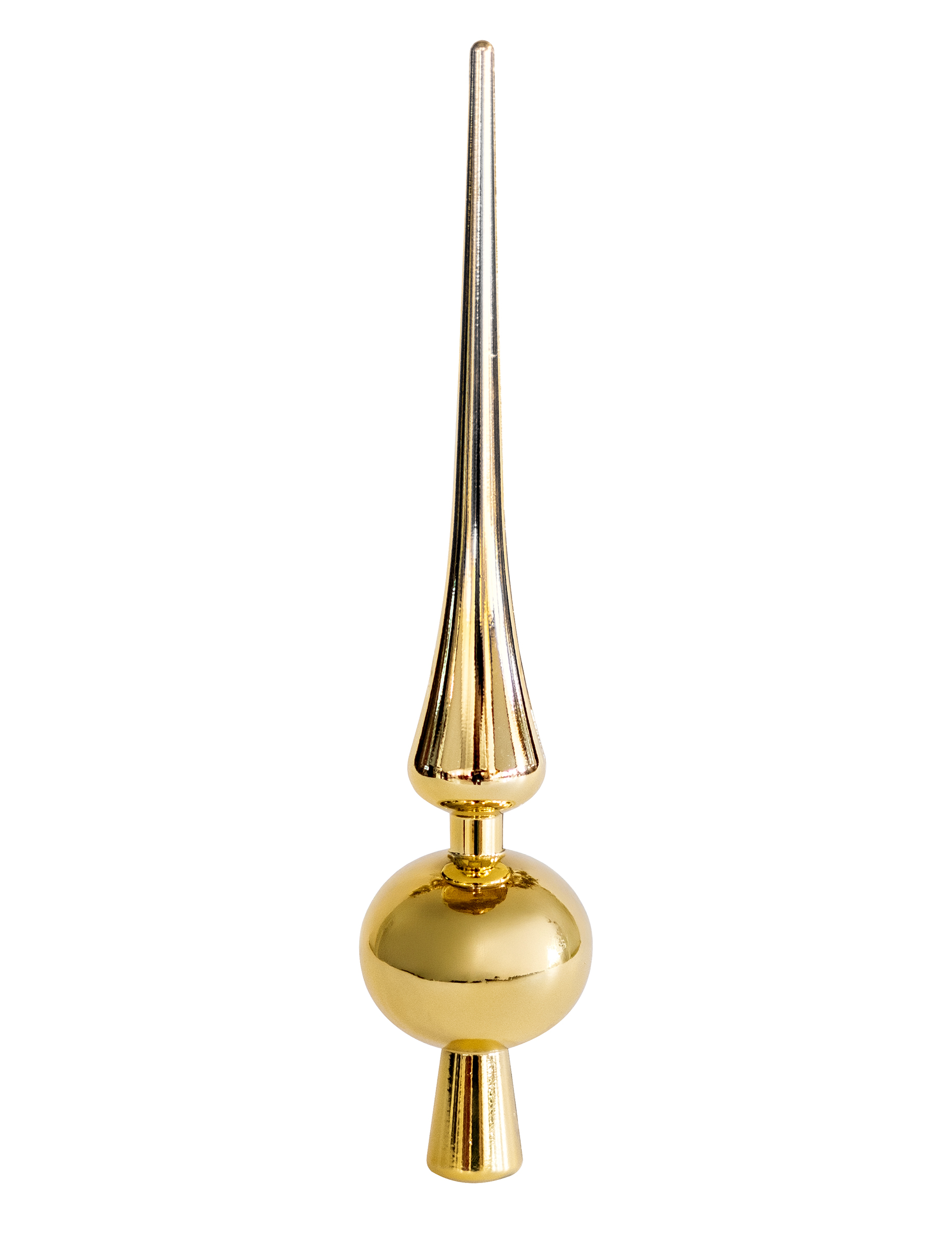 Baumspitze Gold 28 cm in Zapfenform