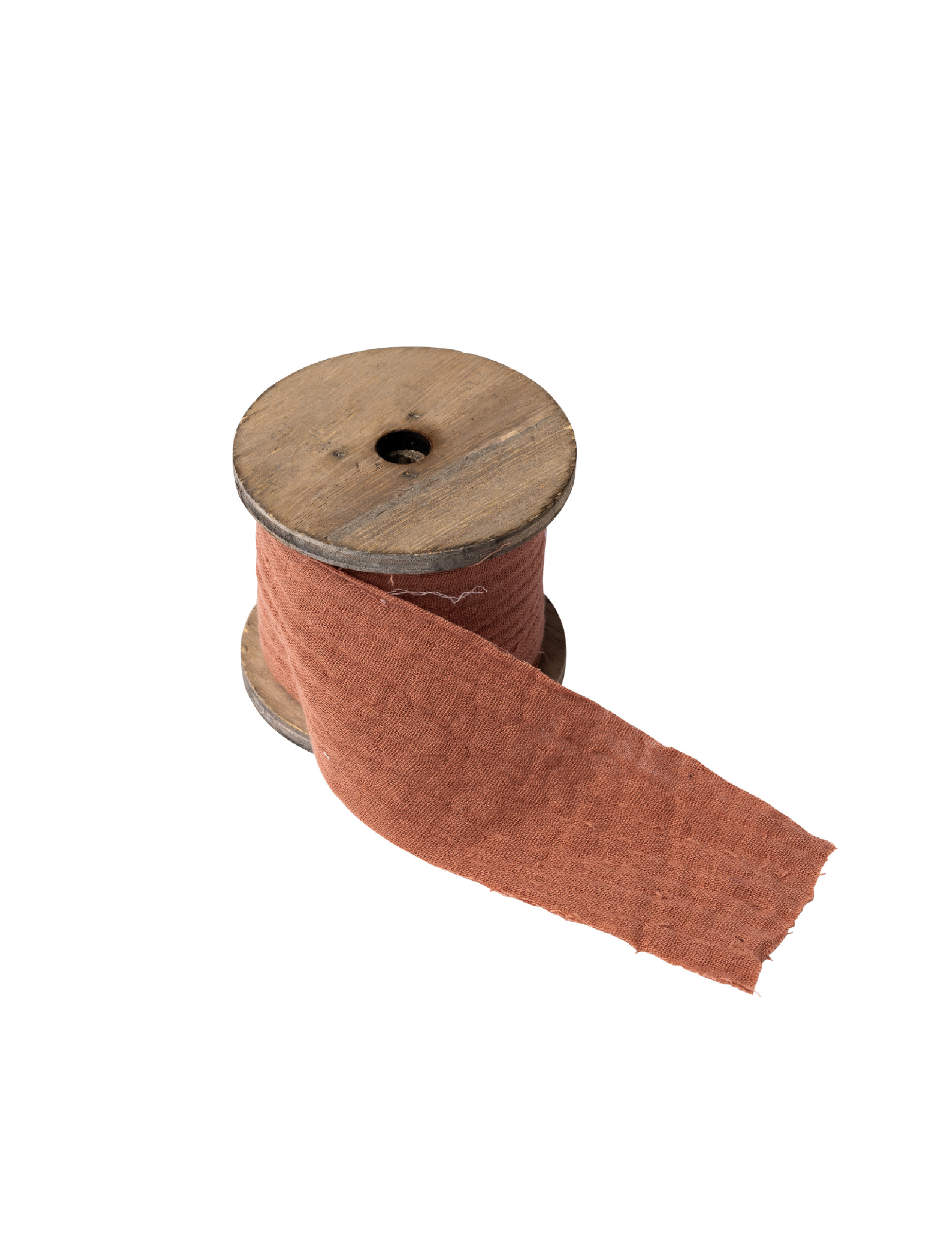 Baumwoll-Musselin Band Altrosa 4