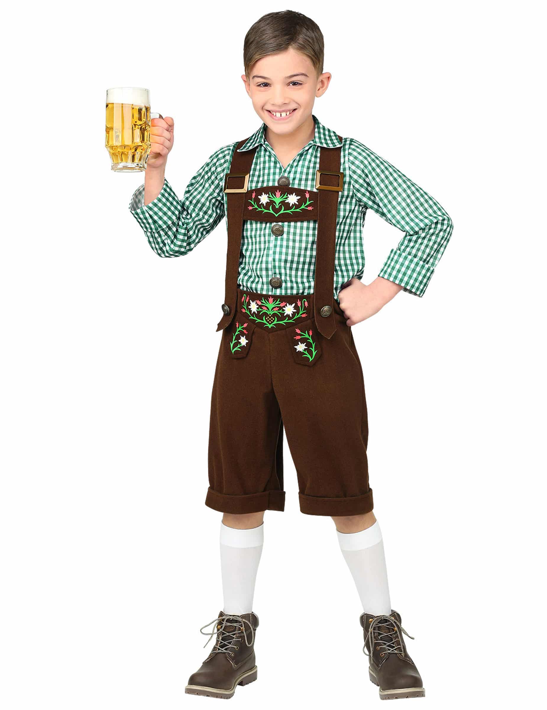 Bayerisches Kostüm für Jungen grün