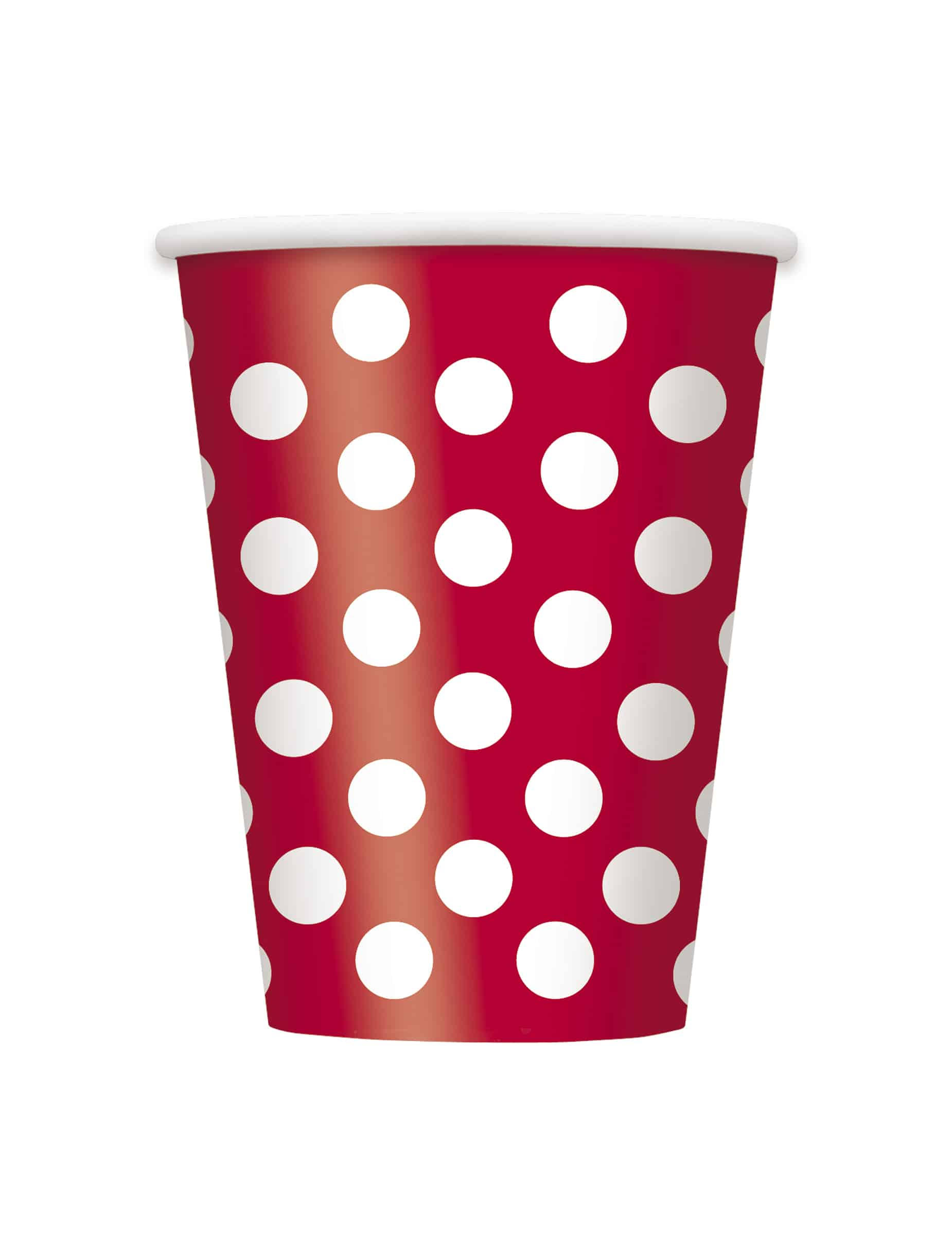 Becherset 6 Stück rot weiß 354 ml