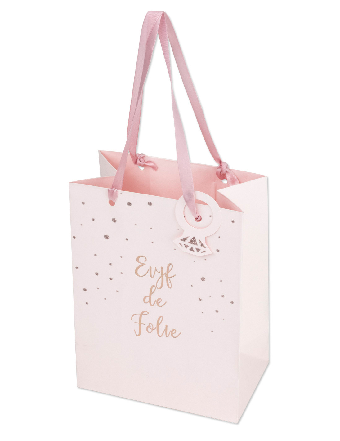 Beutel Junggesellenabschied Roségold Geschenktüte 15x20cm