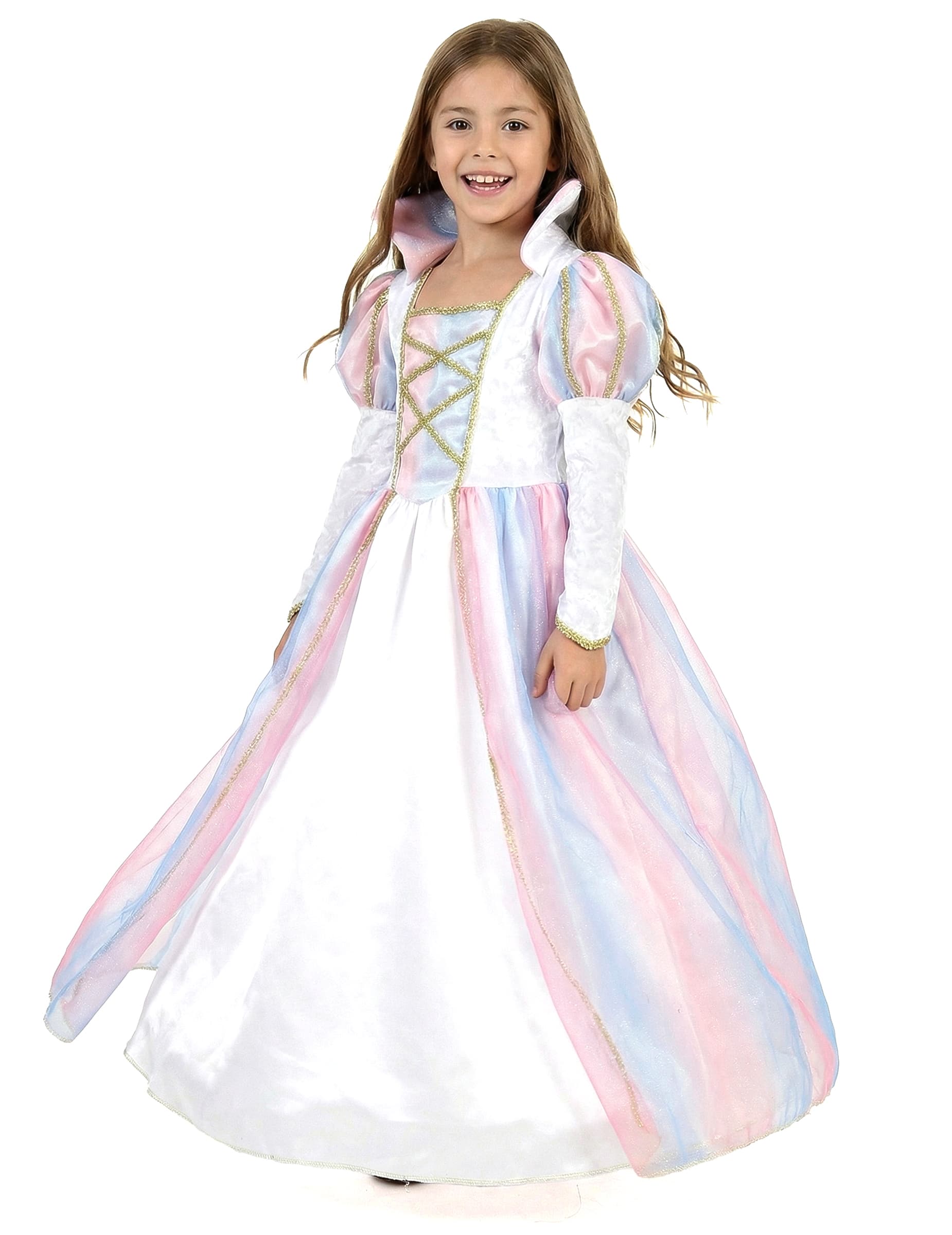Bezaubernde Prinzessin Kinderkostüm Königin weiss-gold