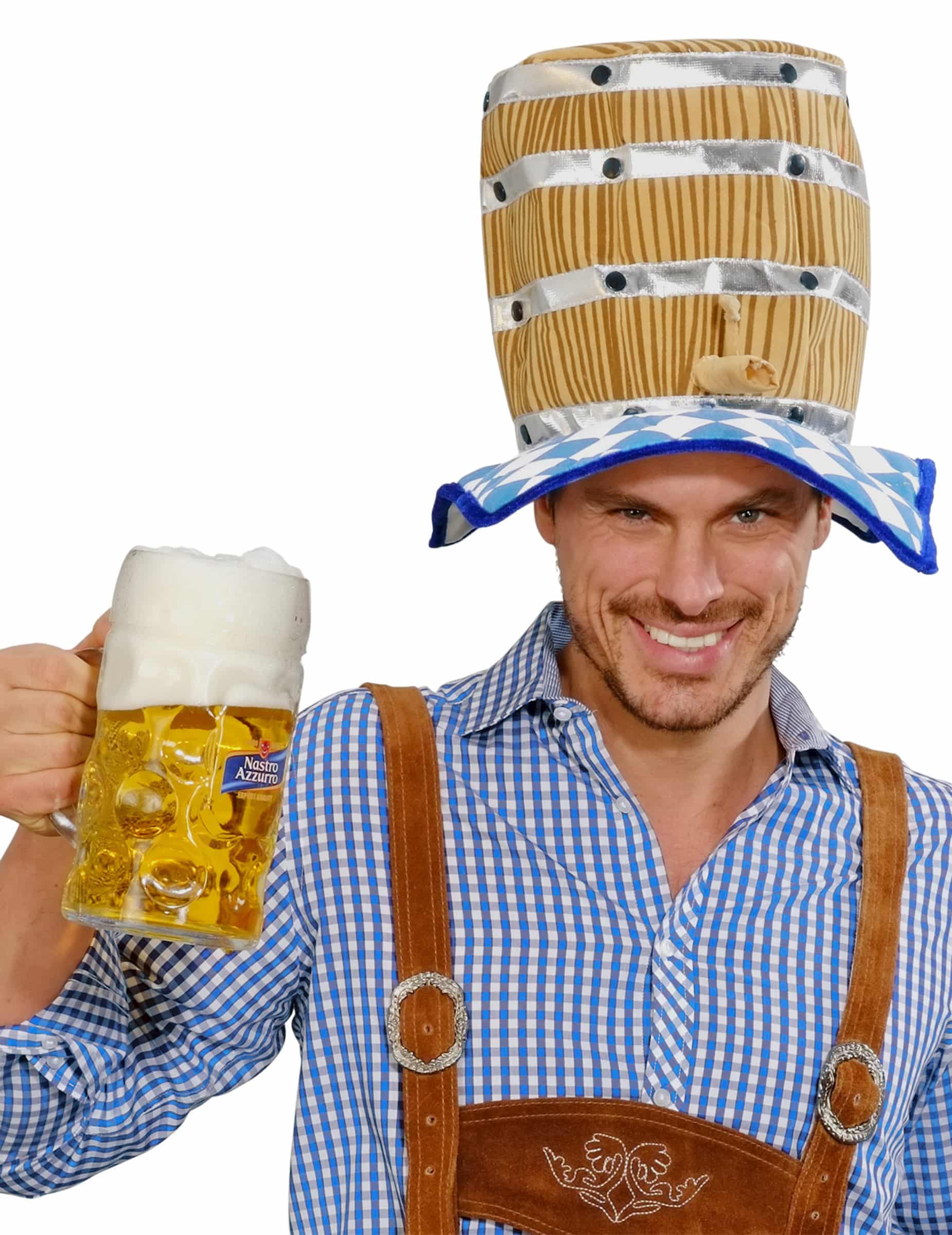 Bierfass Hut Bayern – Lustiger Partyhut für Erwachsene