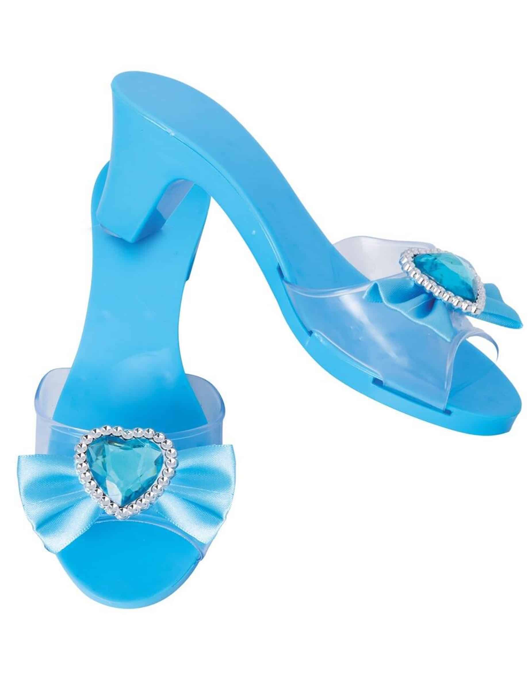 Blaue Märchenprinzessinnenschuhe für Kinder