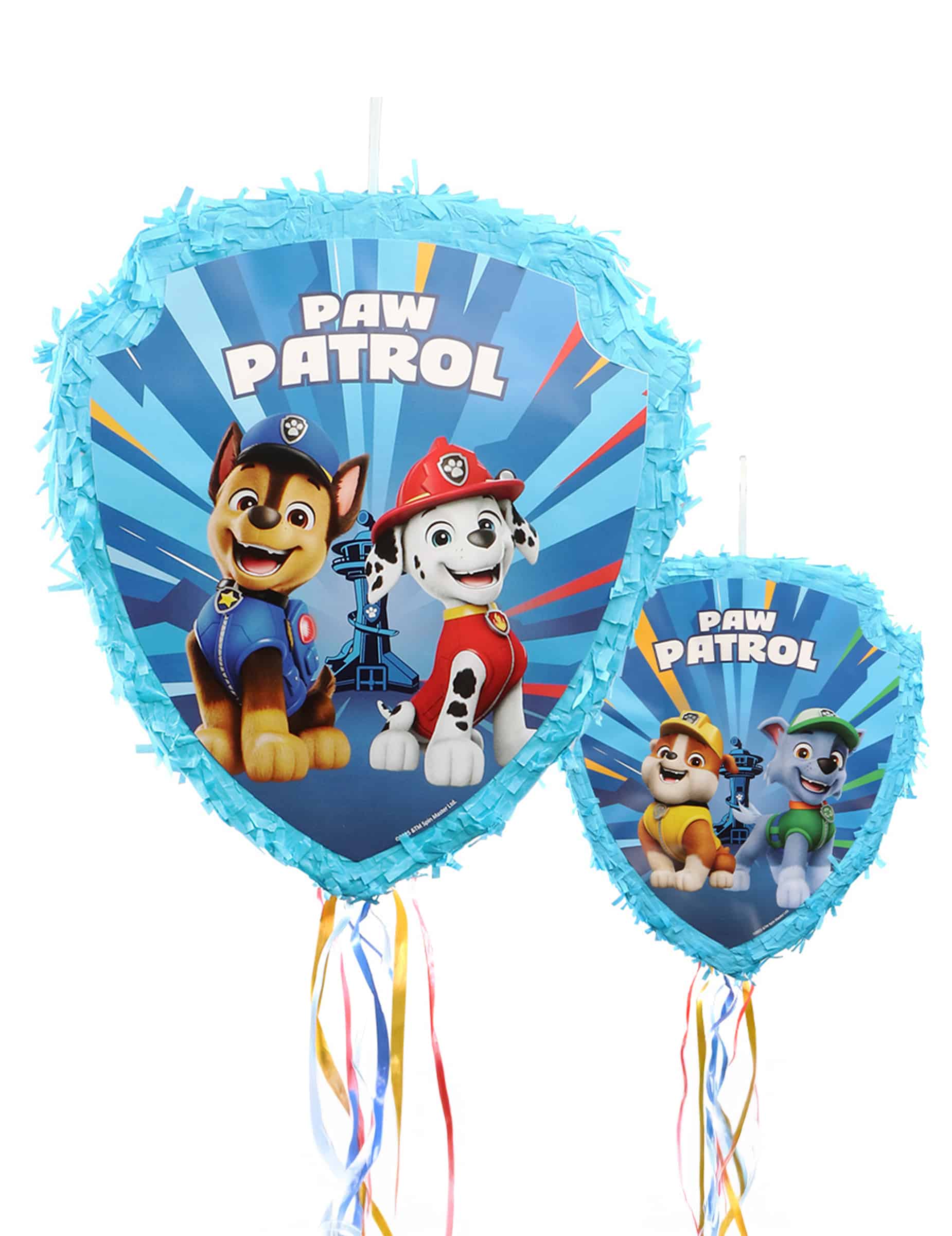 Blaue Paw Patrol Zug-Piñata (33 x 38 x 9 cm)