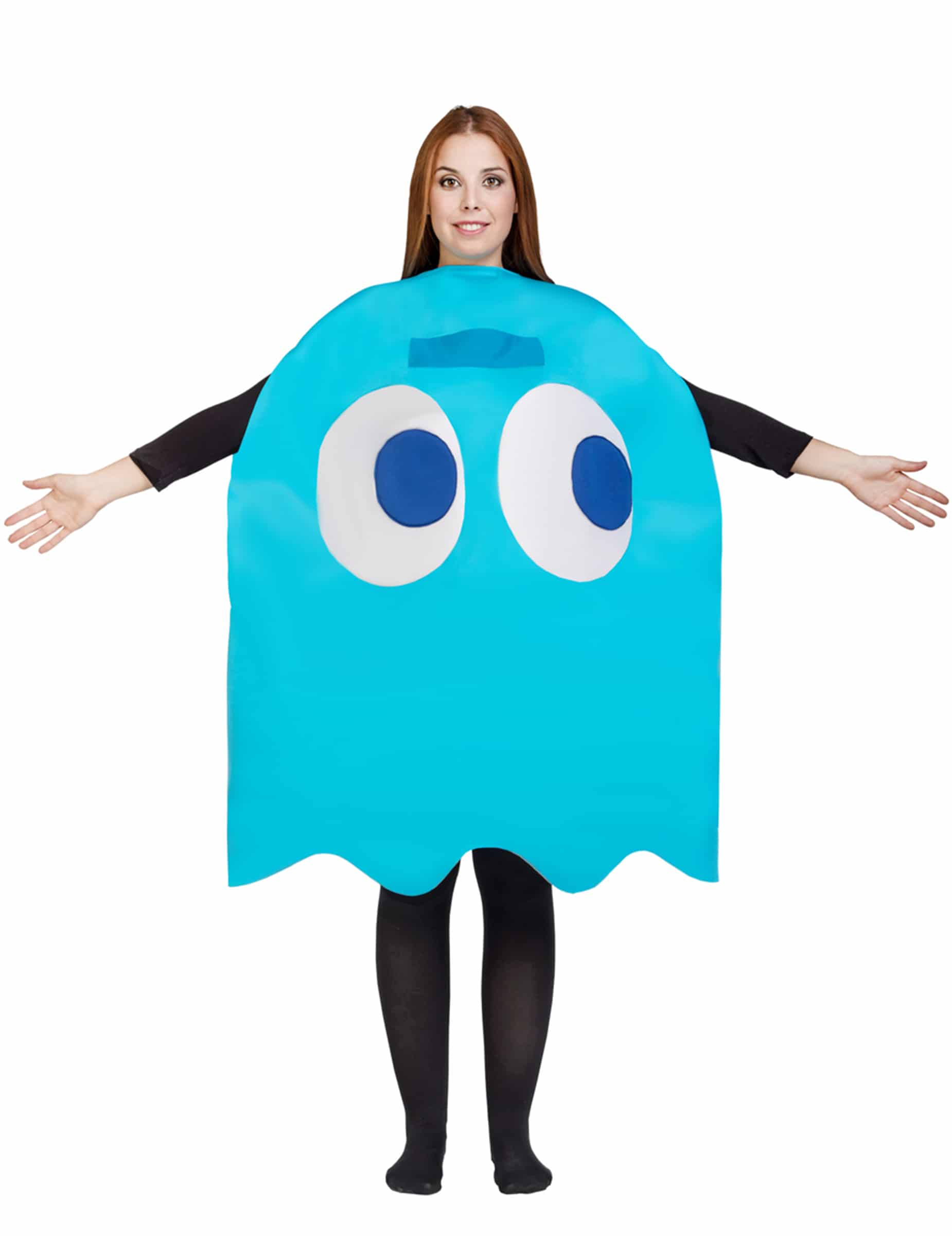 Blauer Geist Pac-Man Kostüm für Erwachsene